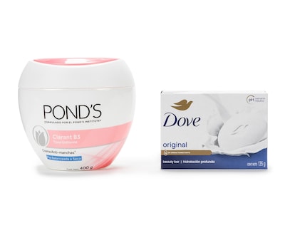 Foto 1 | Crema Pond's Clarant B3 Anti-Manchas y Jabón Dove Original