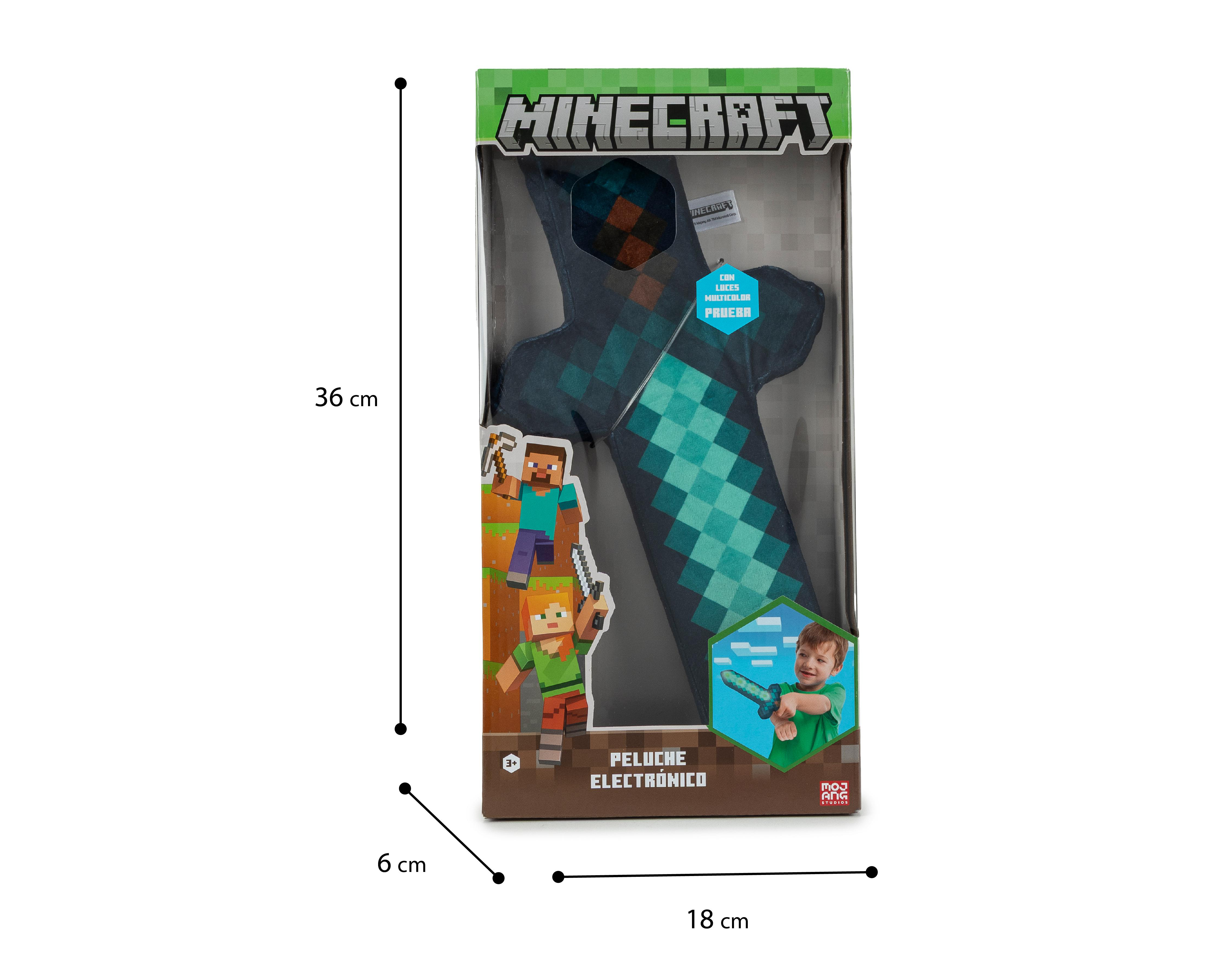 Foto 8 pulgar | Espada de Peluche Minecraft con Luces