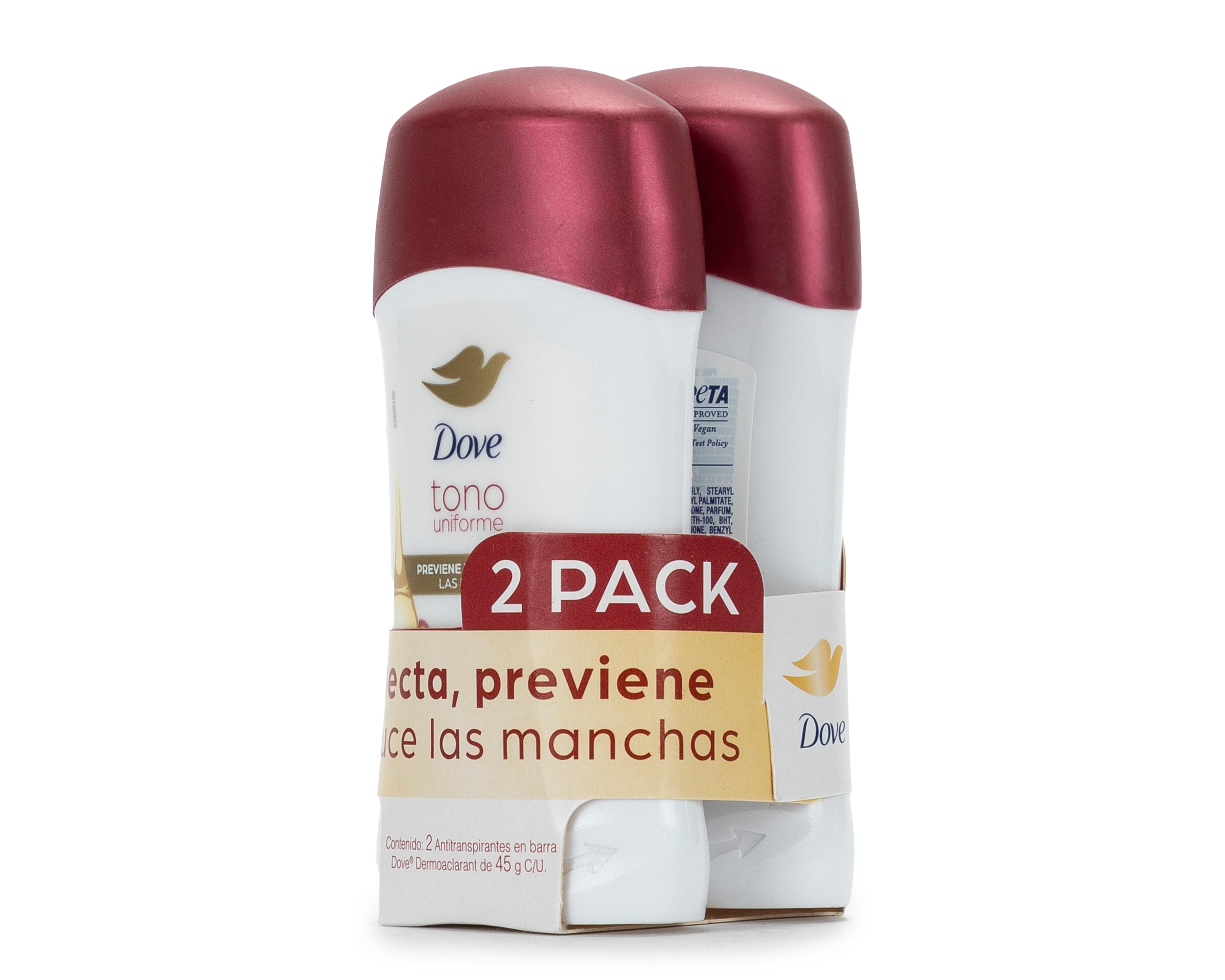 Desodorante Dove Tono Uniforme 2 Piezas