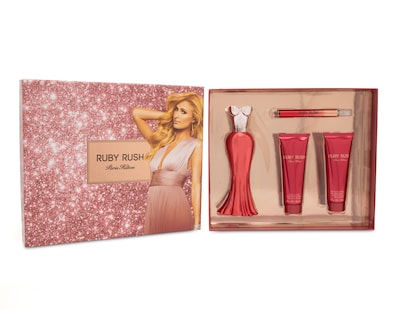 Foto 4 | Estuche para Mujer Paris Hilton Ruby Rush 4 Piezas