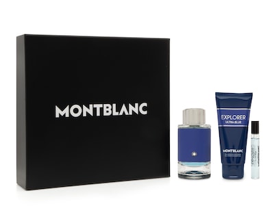 Foto 1 | Estuche para Hombre Montblanc Explorer Ultra Blue 3 Piezas