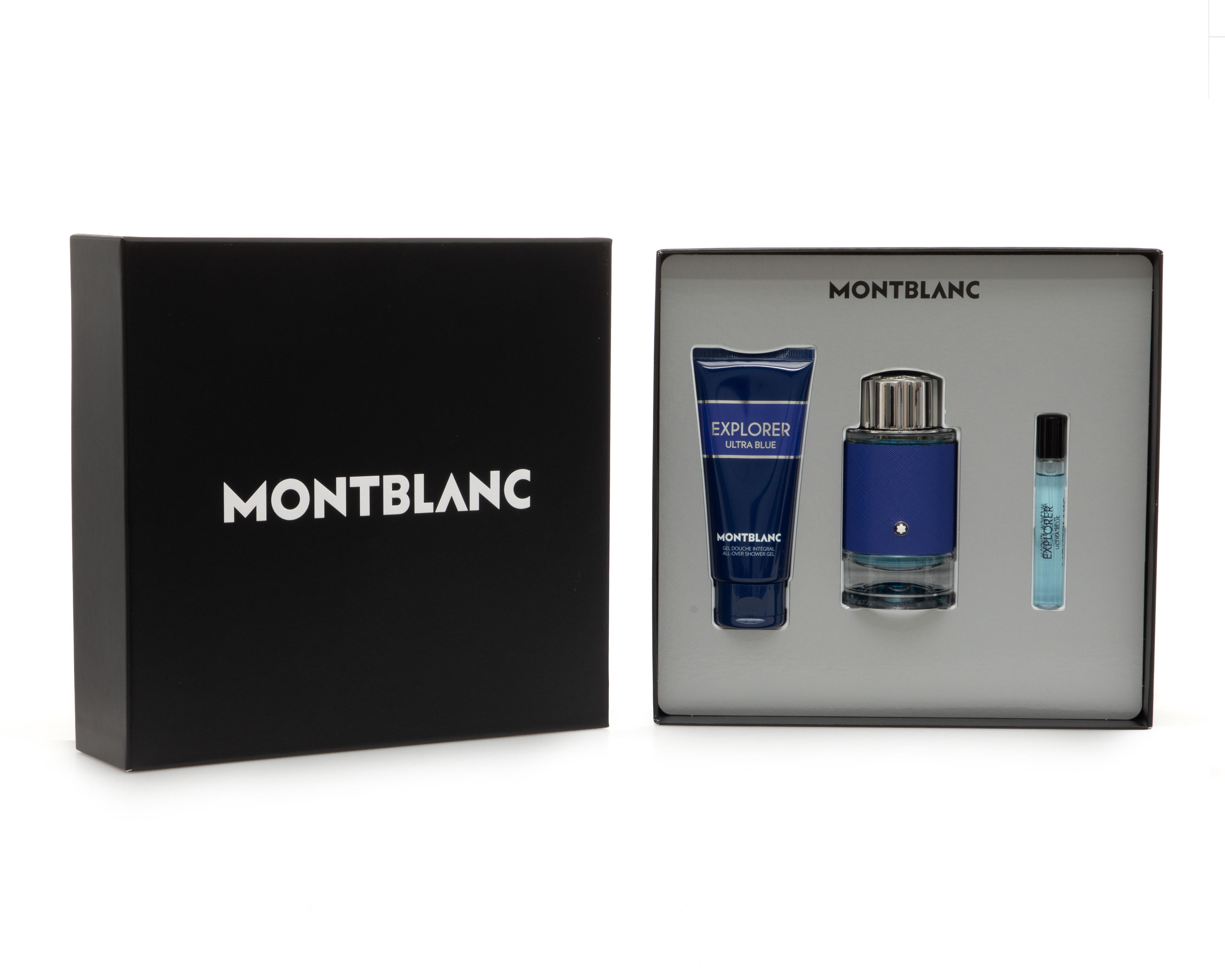 Foto 4 | Estuche para Hombre Montblanc Explorer Ultra Blue 3 Piezas