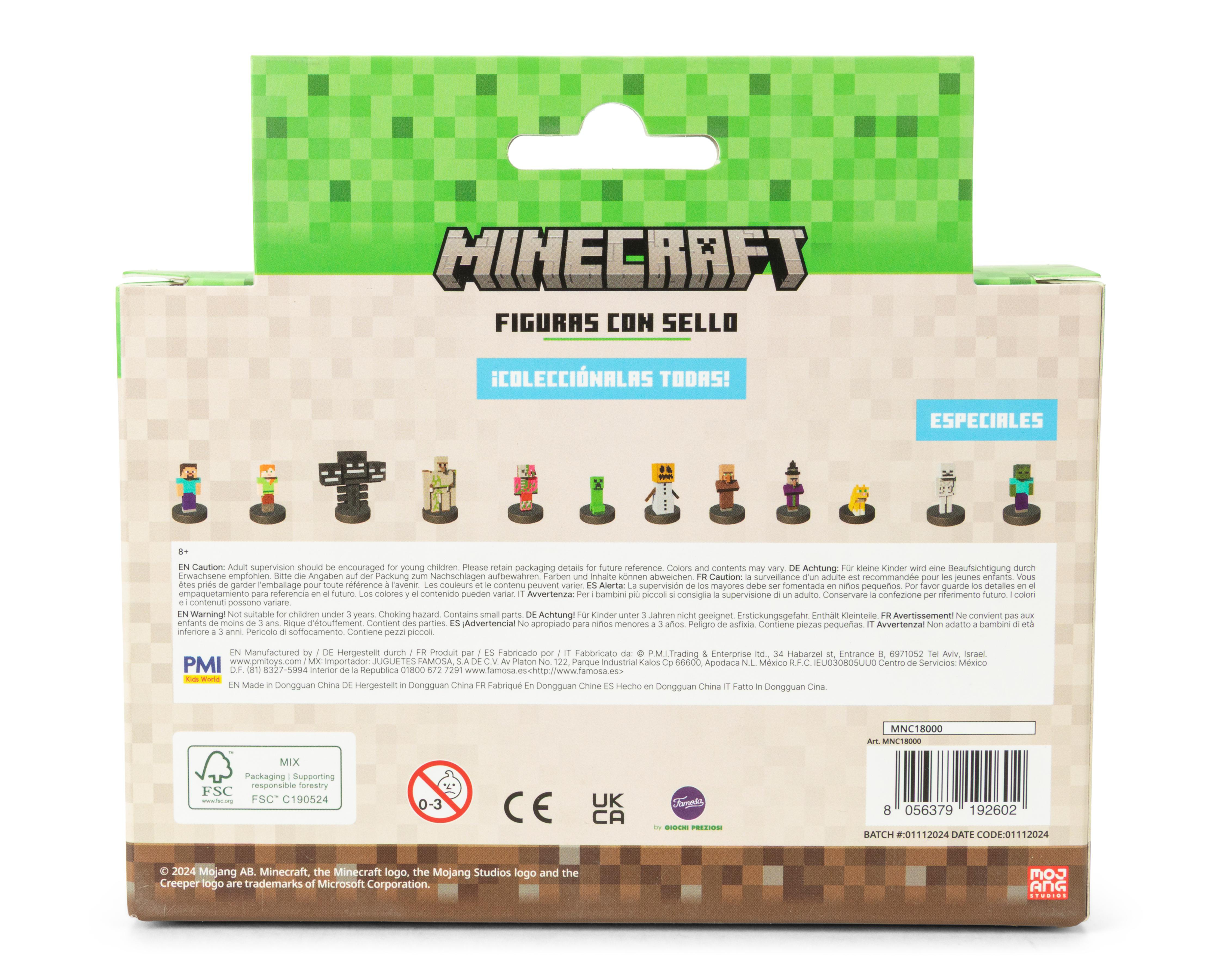 Foto 3 pulgar | Set de Sellos Minecraft Stampers 2 Piezas