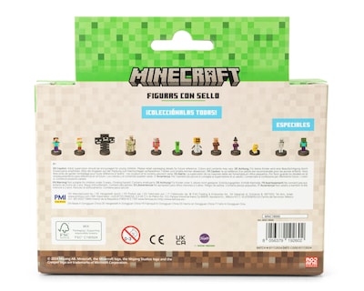 Foto 2 | Set de Sellos Minecraft Stampers 2 Piezas