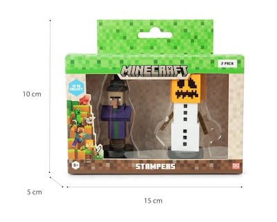 Foto 4 | Set de Sellos Minecraft Stampers 2 Piezas