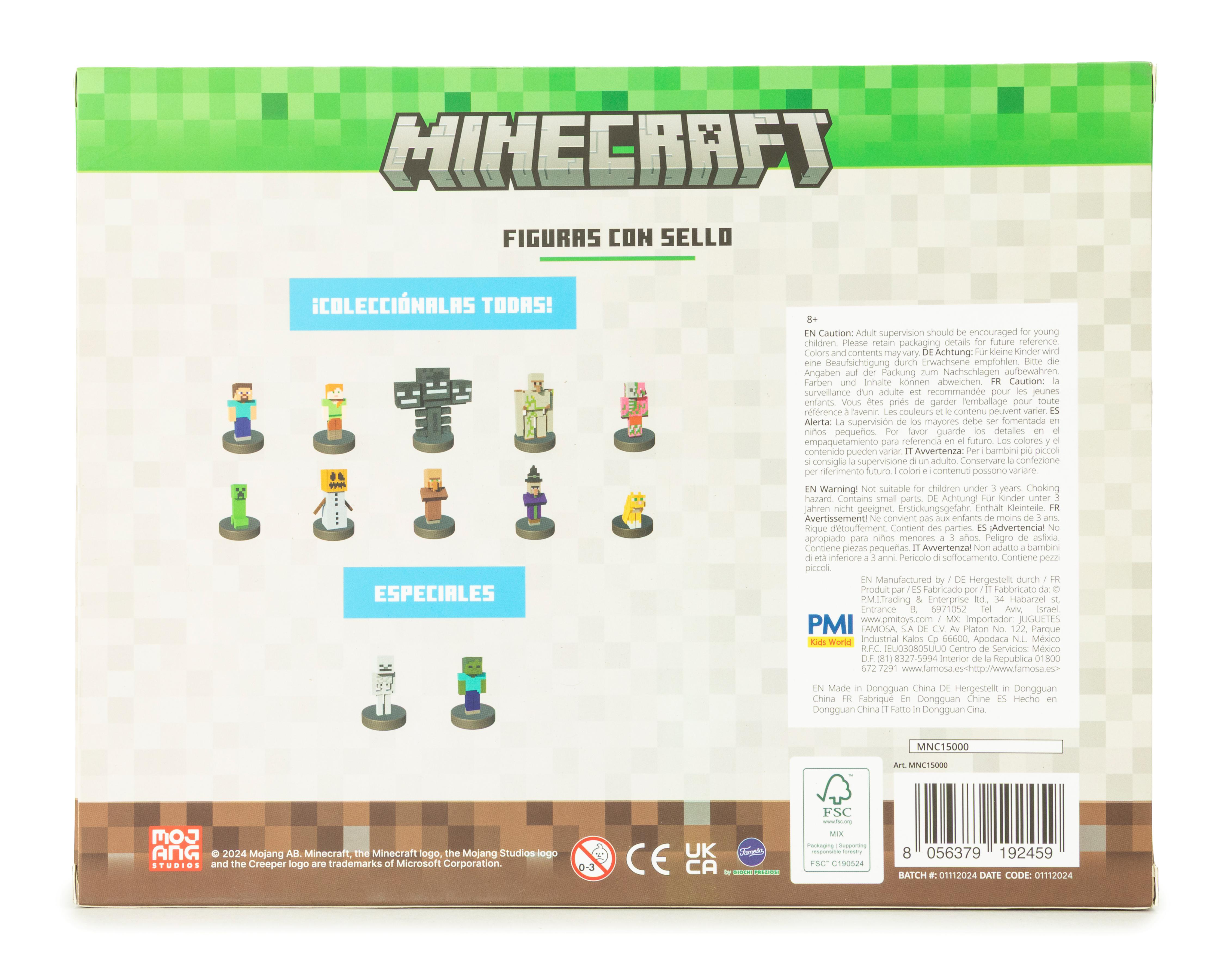 Foto 3 pulgar | Set de Sellos Minecraft Stampers 8 Piezas