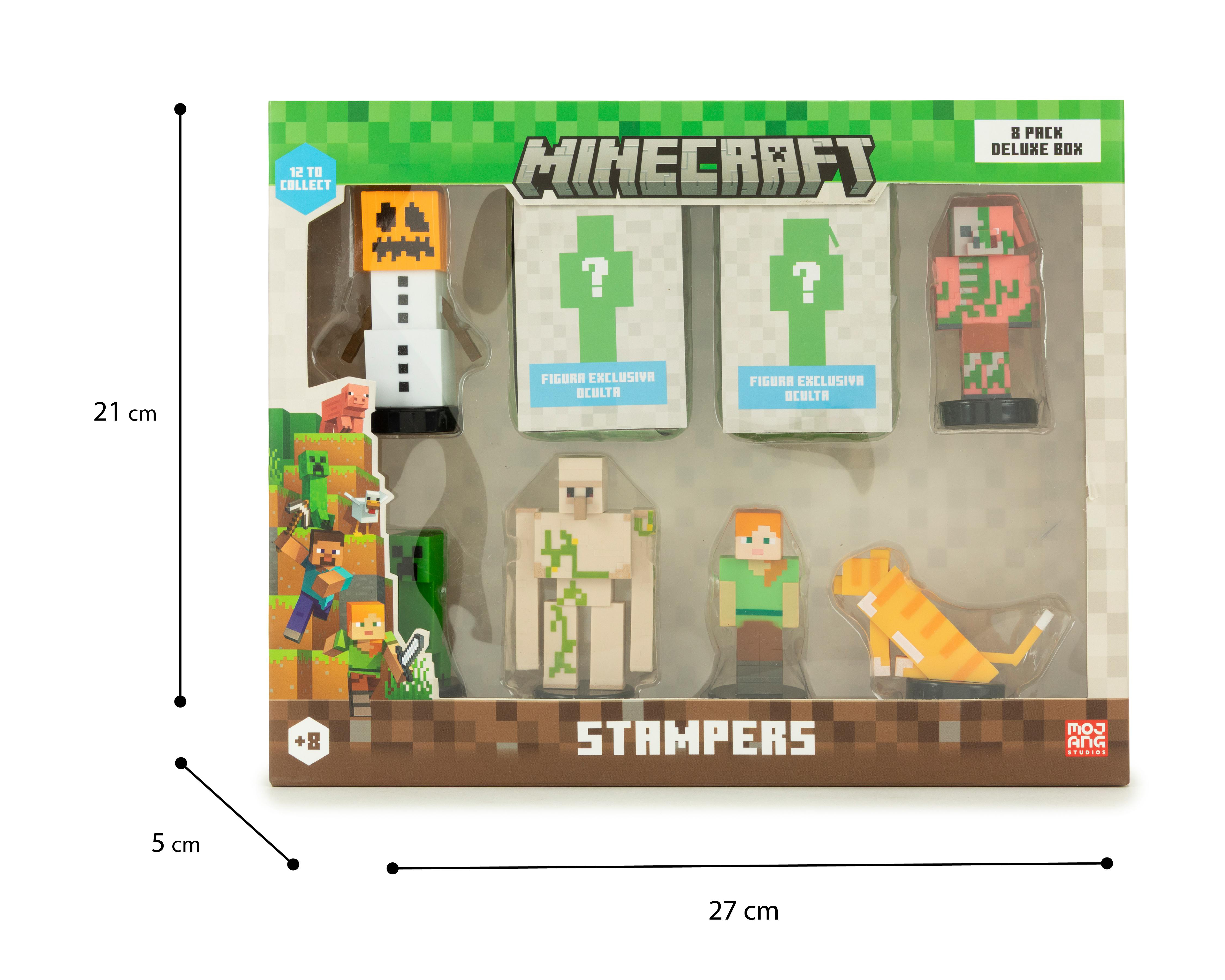 Foto 5 pulgar | Set de Sellos Minecraft Stampers 8 Piezas
