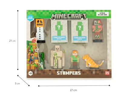 Foto 4 | Set de Sellos Minecraft Stampers 8 Piezas