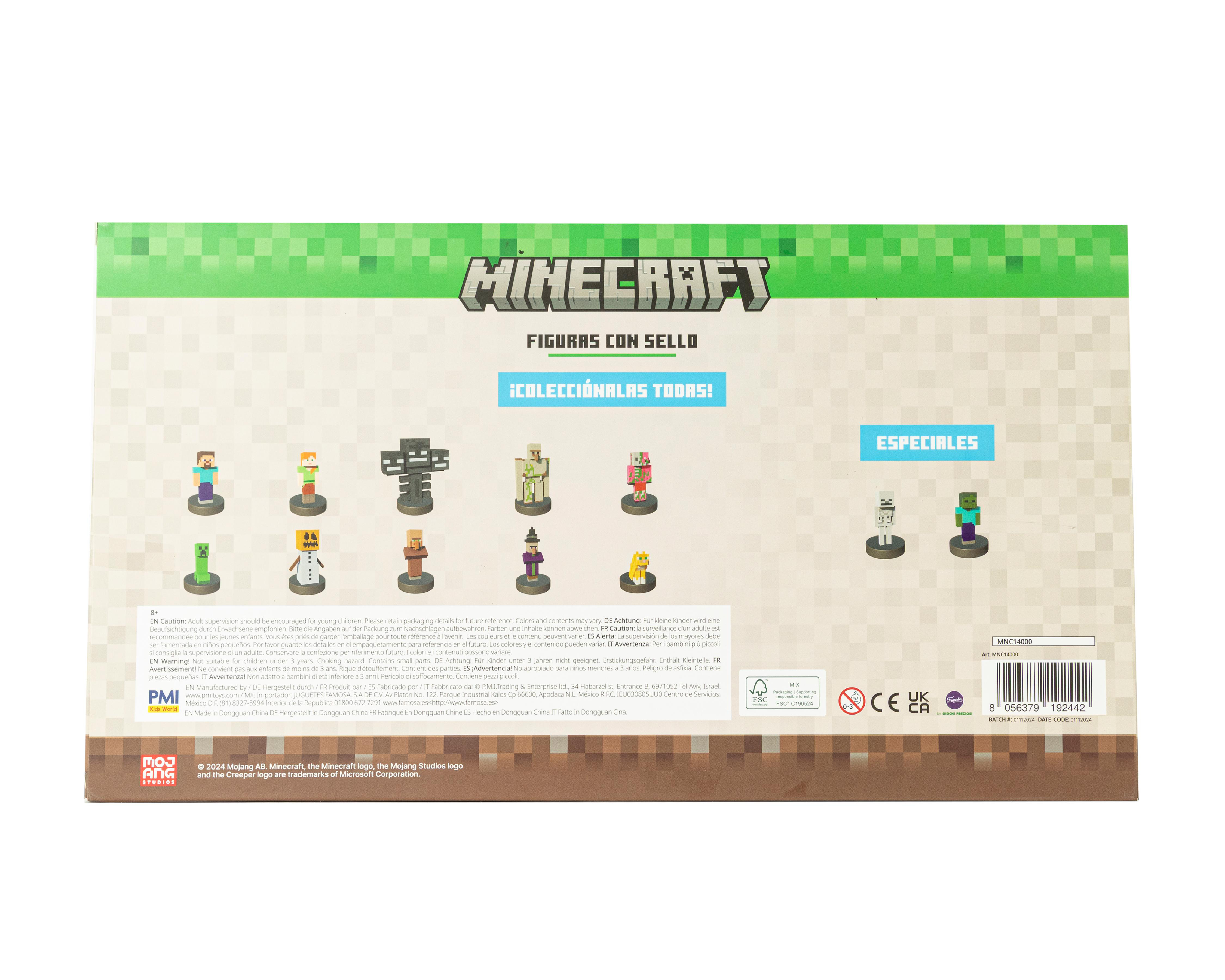 Foto 3 pulgar | Set de Sellos Minecraft Stampers 12 Piezas