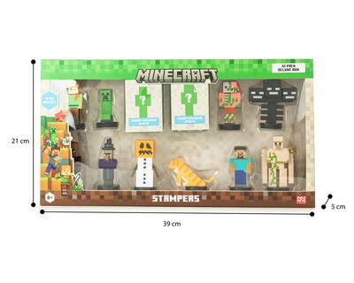 Foto 4 | Set de Sellos Minecraft Stampers 12 Piezas