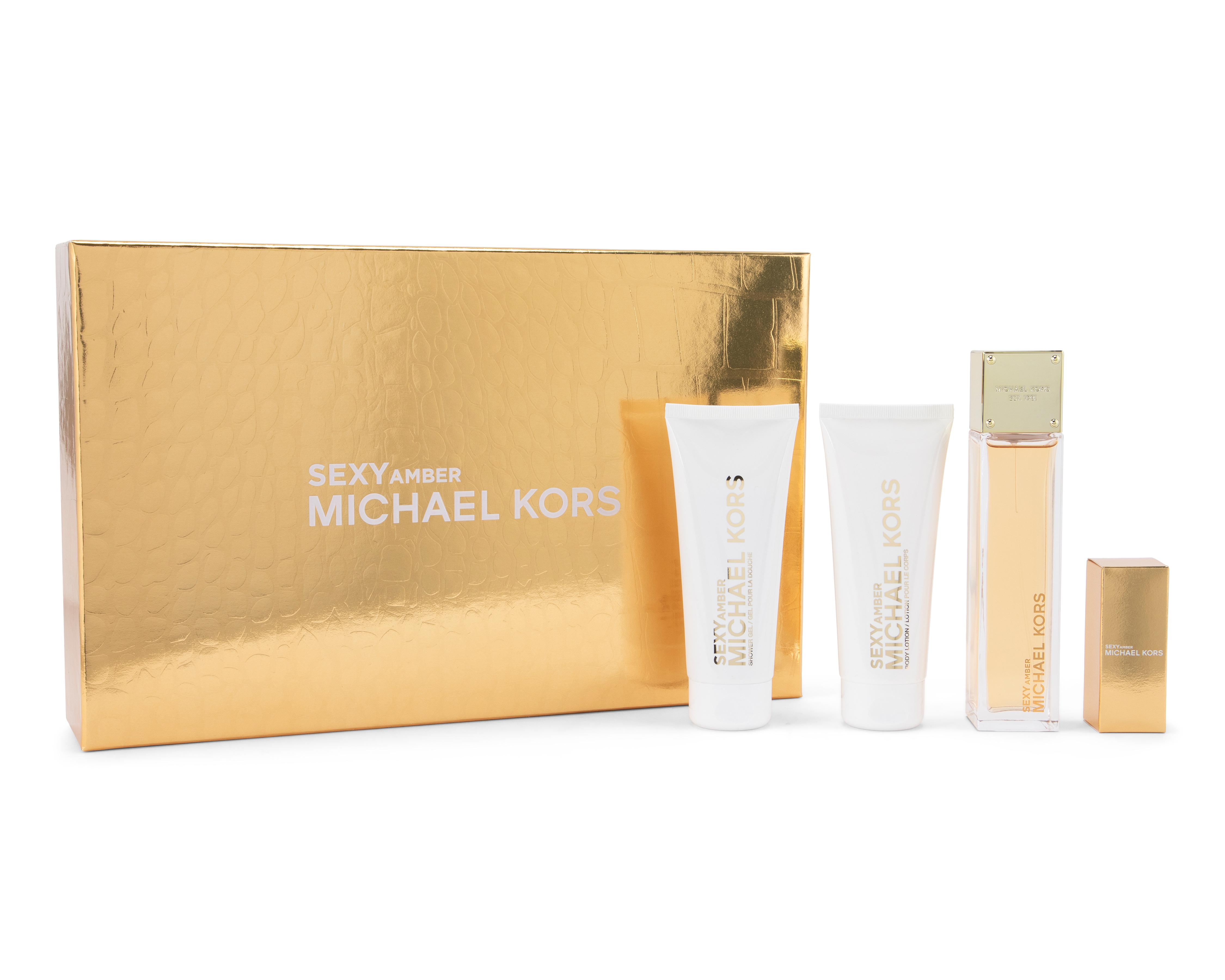 Foto 1 | Estuche para Mujer Michael Kors Sexy Amber 4 Piezas