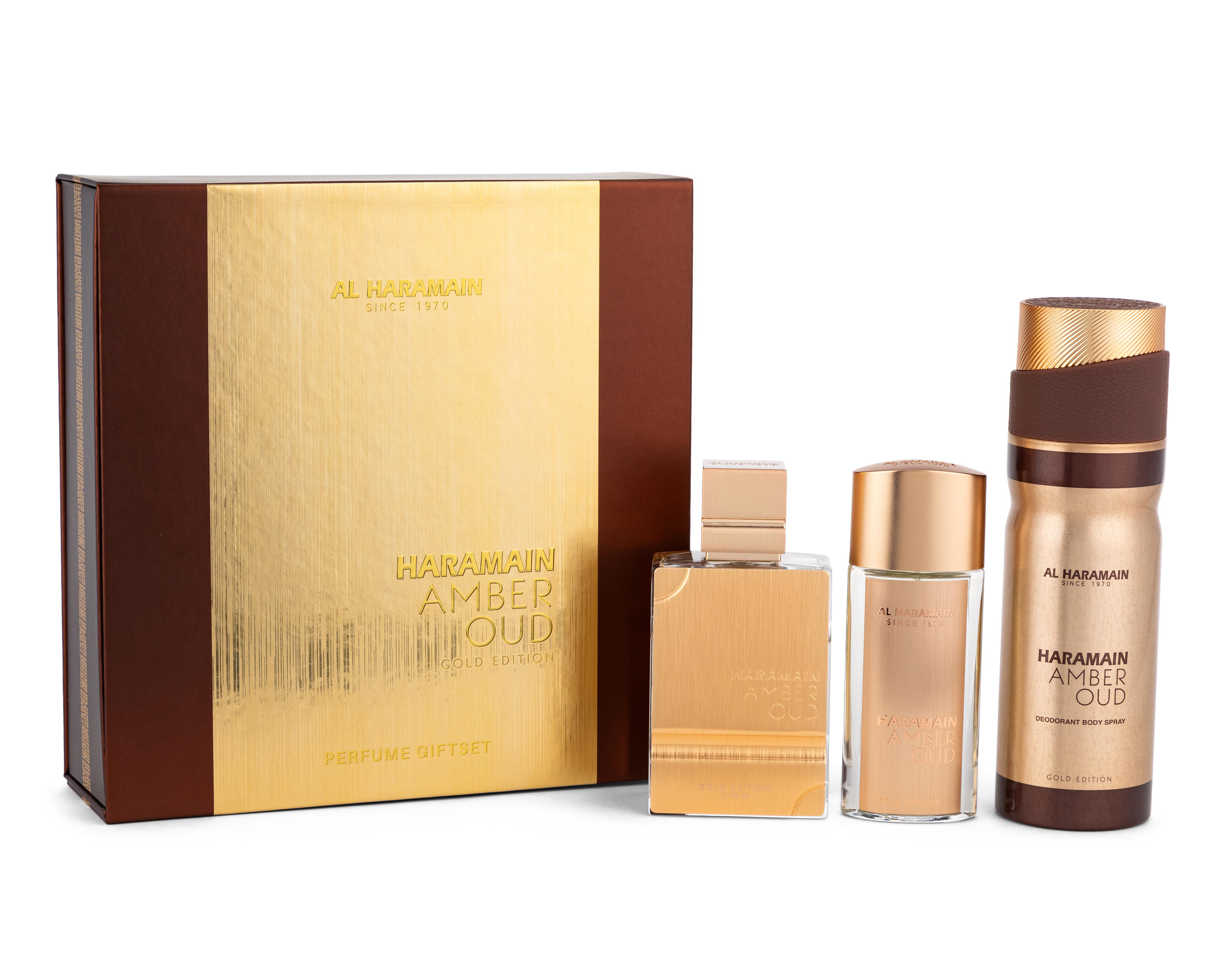 Foto 2 pulgar | Estuche para Mujer Al Haramain Amber Oud Gold Edition 3 Piezas