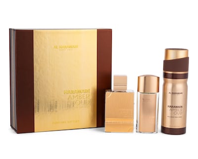 Foto 1 | Estuche para Mujer Al Haramain Amber Oud Gold Edition 3 Piezas