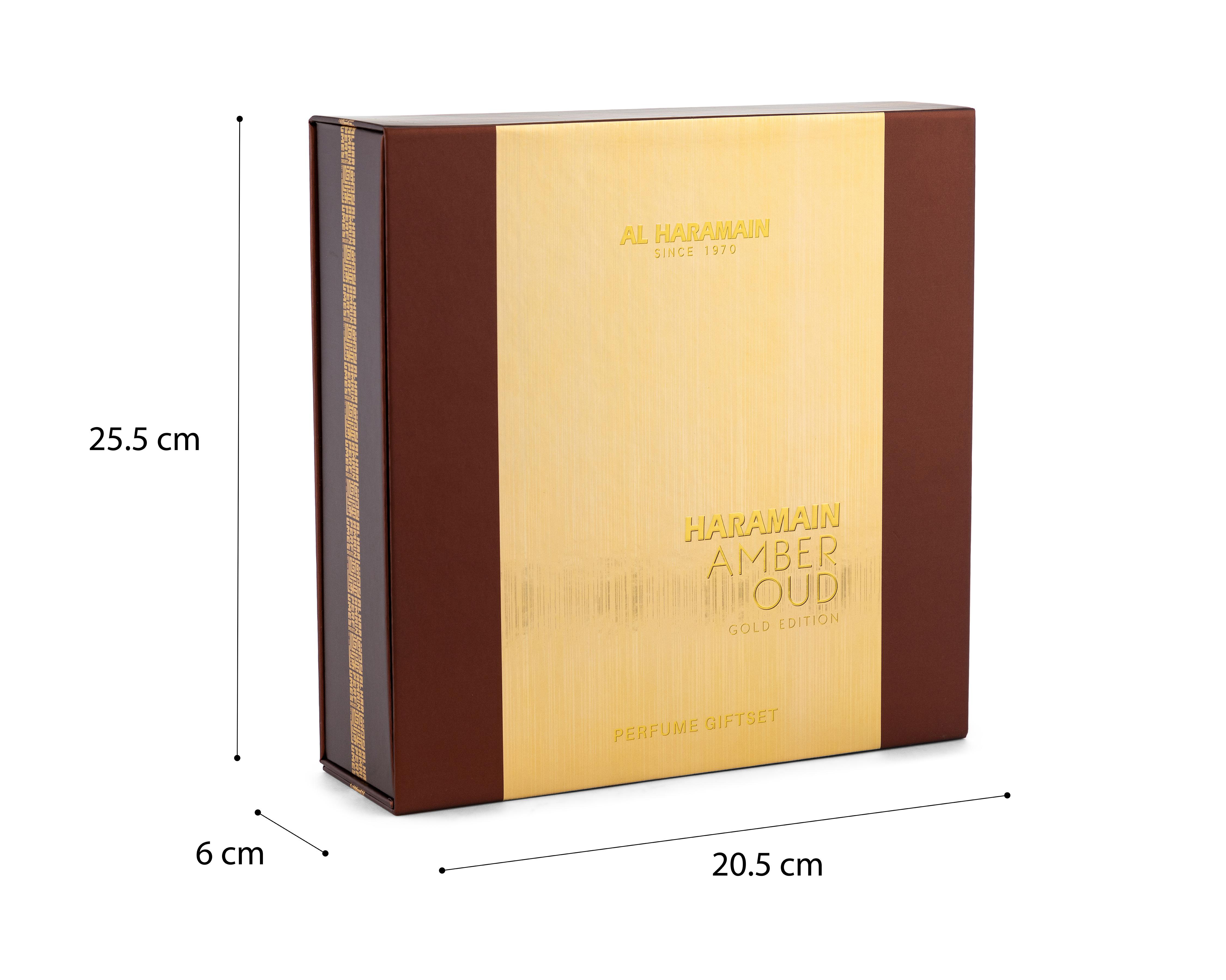Foto 5 pulgar | Estuche para Mujer Al Haramain Amber Oud Gold Edition 3 Piezas