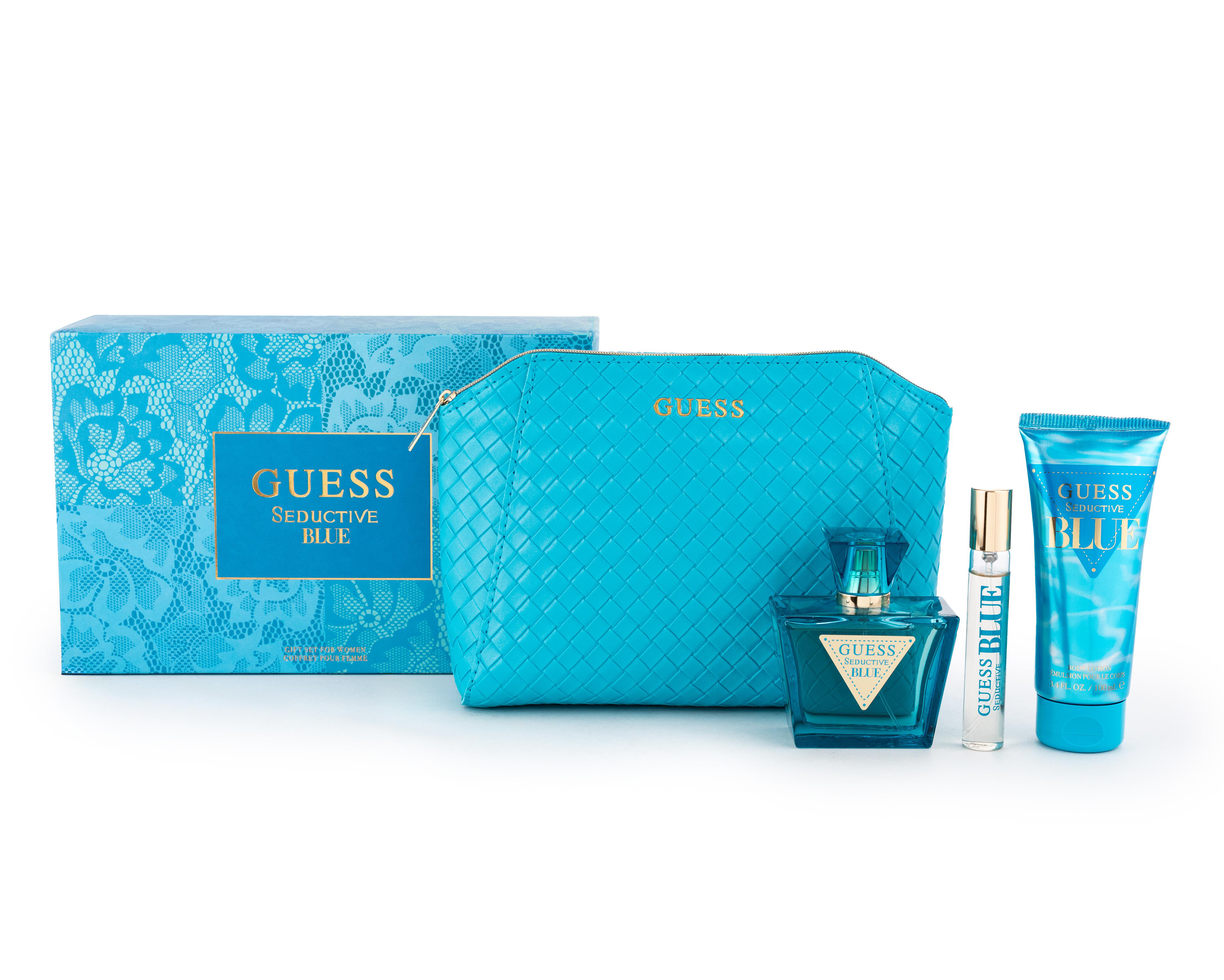 Foto 2 pulgar | Estuche para Mujer Guess Seductive Blue 4 Piezas