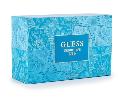 Foto 4 | Estuche para Mujer Guess Seductive Blue 4 Piezas