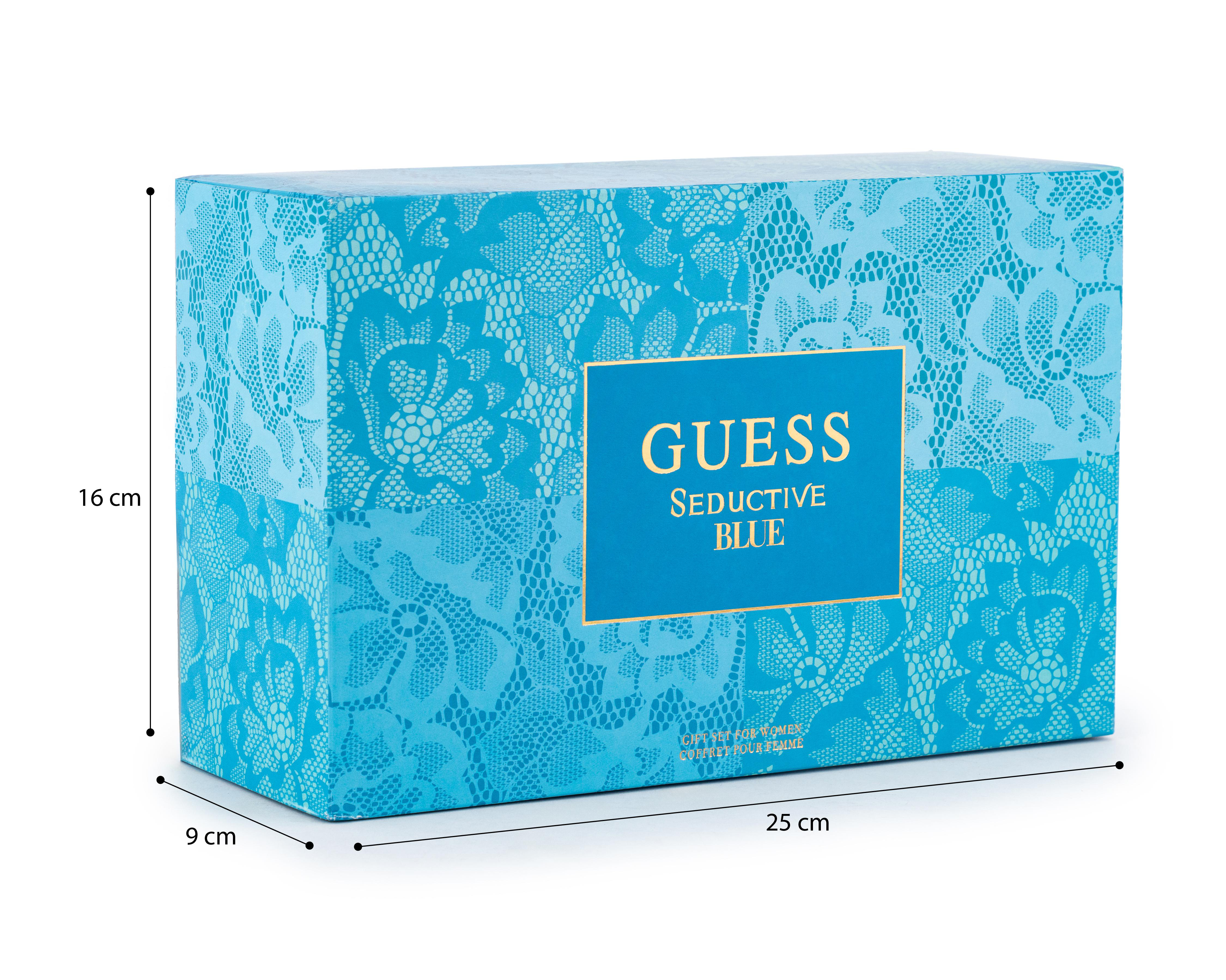 Foto 5 | Estuche para Mujer Guess Seductive Blue 4 Piezas