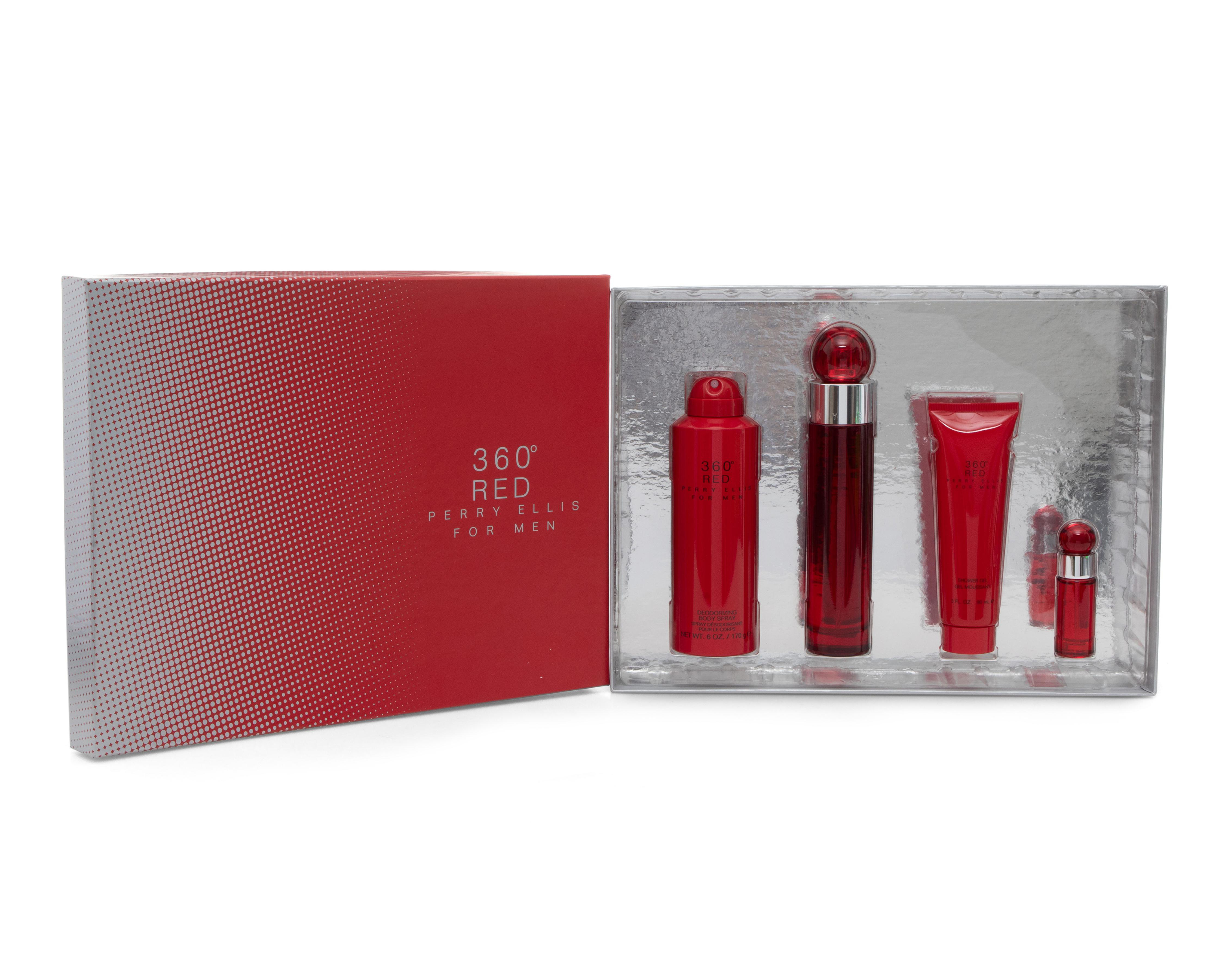 Estuche para Hombre Perry Ellis 360 Red 4 Piezas