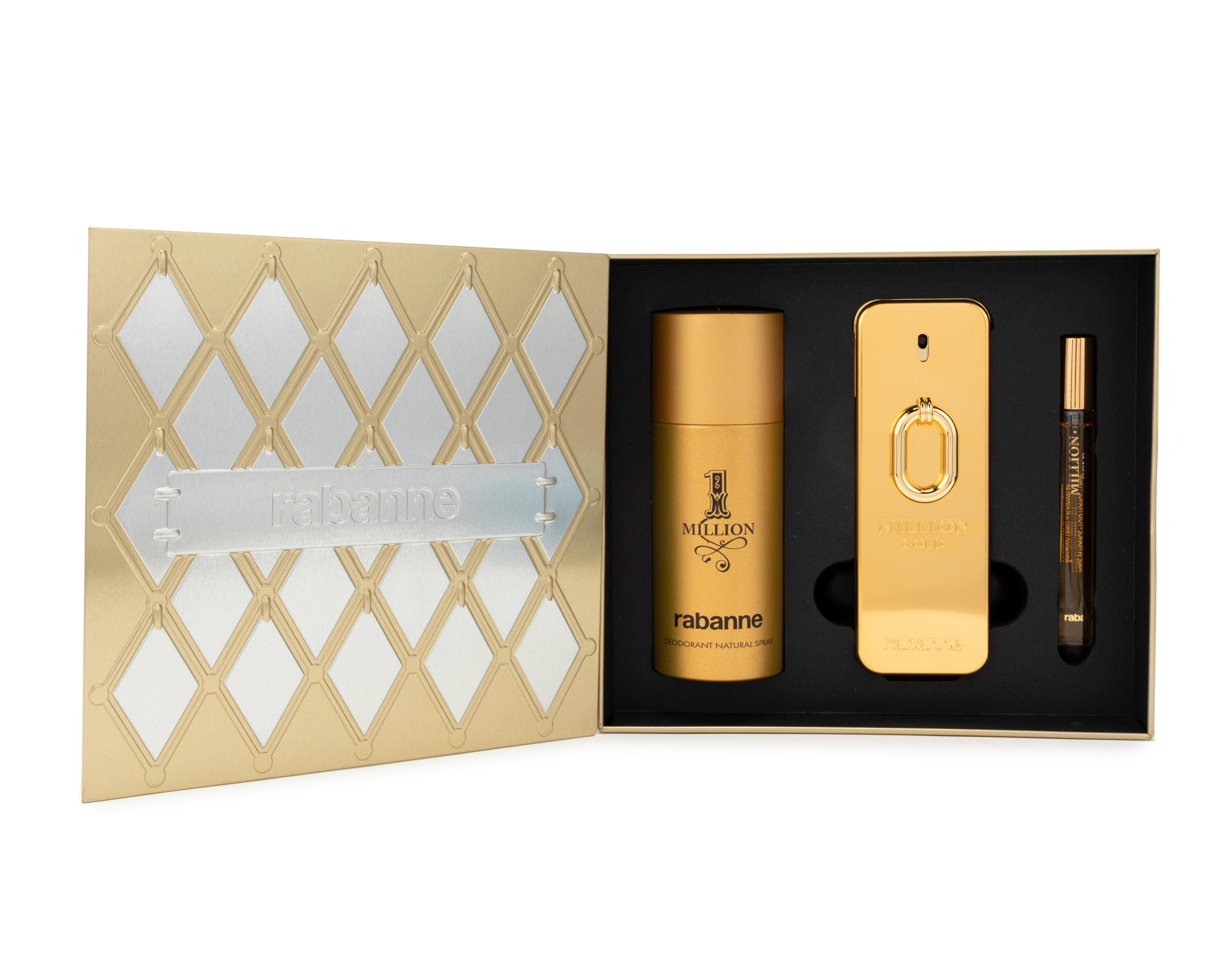 Foto 5 pulgar | Estuche para Hombre Paco Rabanne 1 Million Gold 3 Piezas