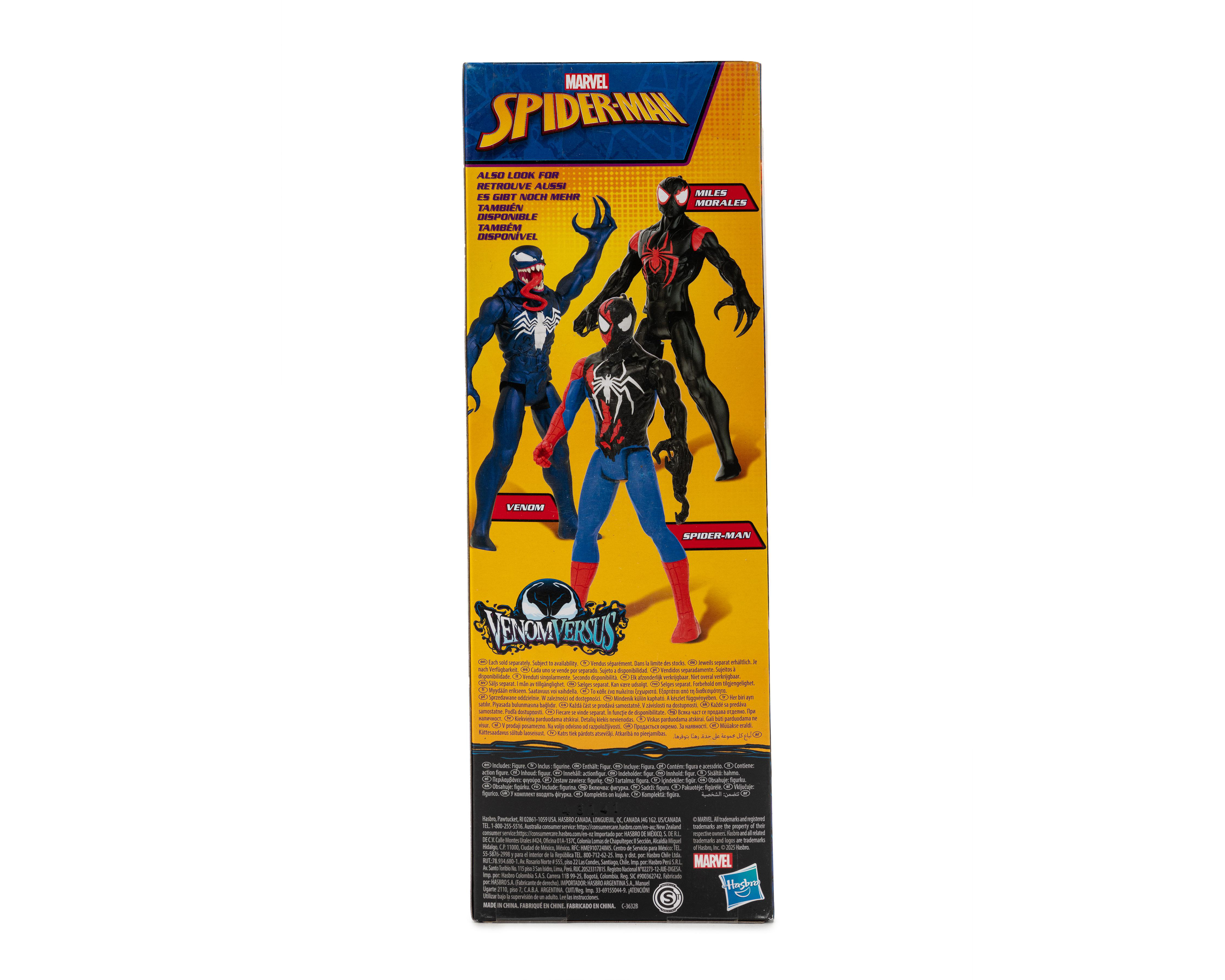 Foto 5 pulgar | Spider-Man Figura de Acción Marvel Venom Versus Titan Hero Series