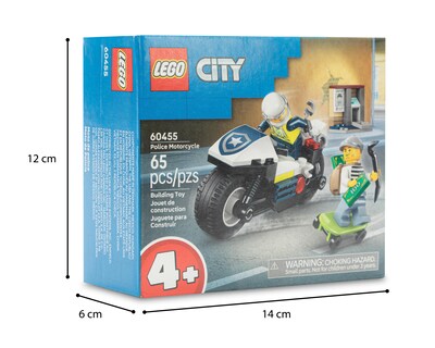 Foto 4 | LEGO City: Persecución en Moto de Policía