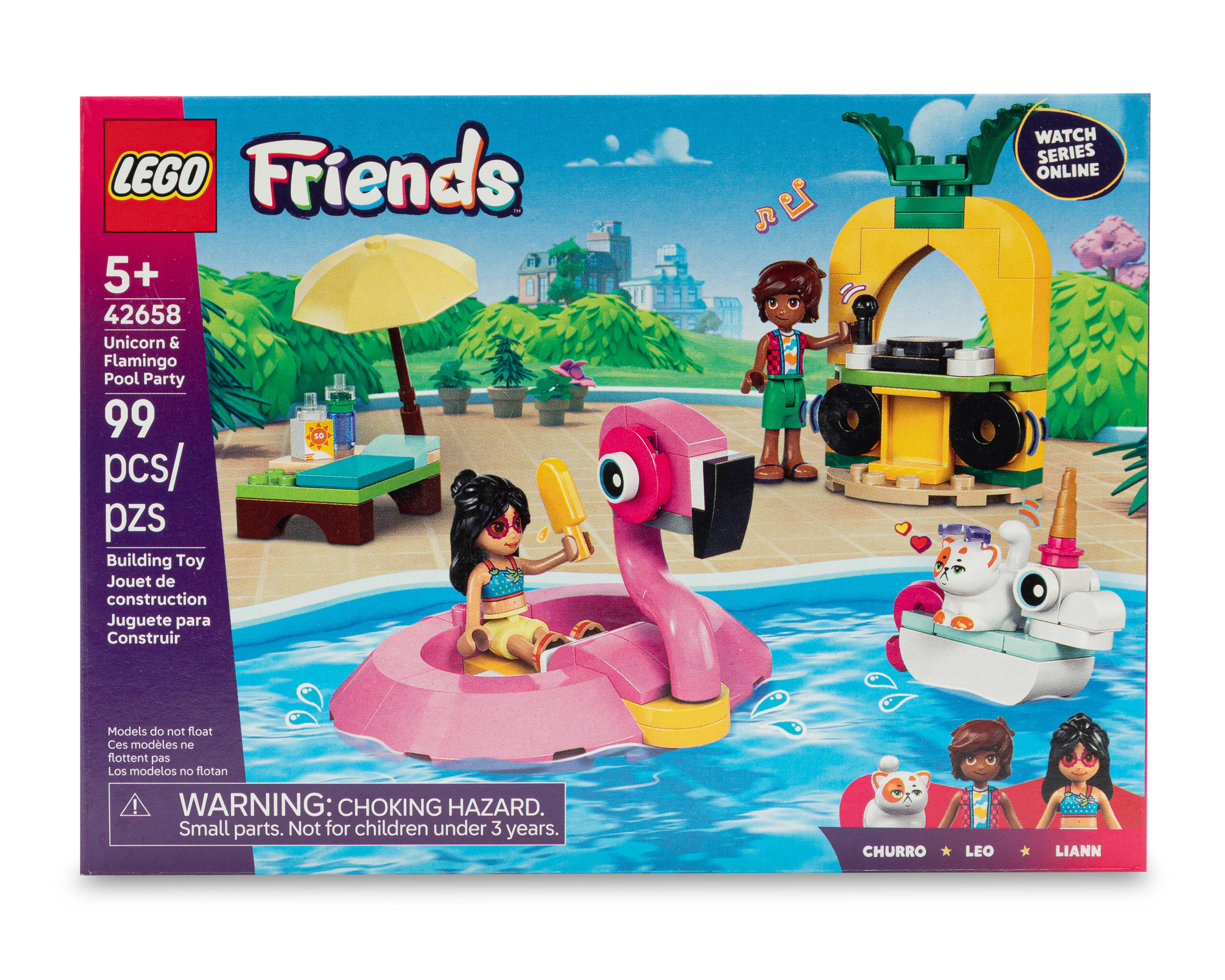 LEGO Friends: Fiesta en la Piscina con Flamenco y Unicornio
