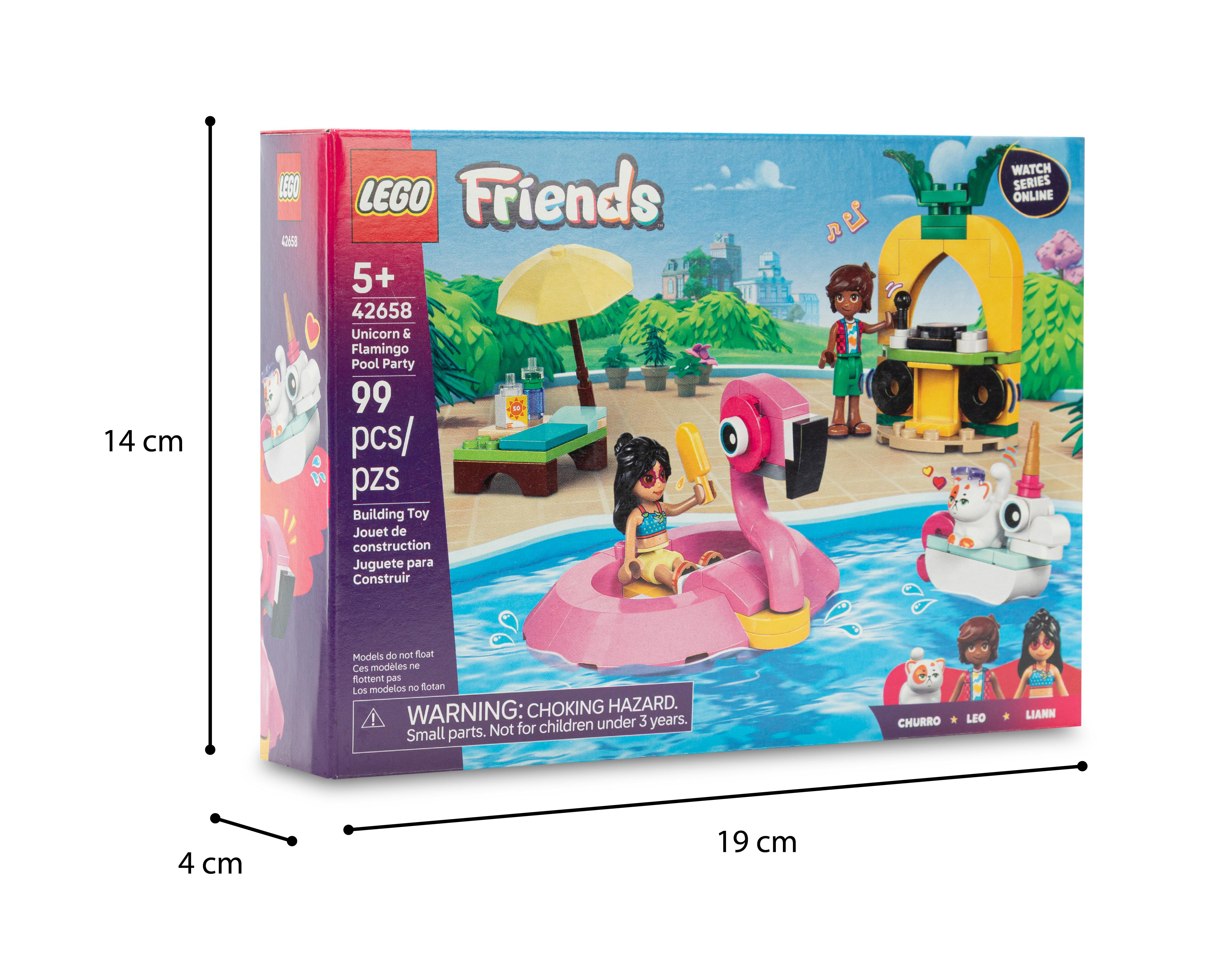 Foto 4 | LEGO Friends: Fiesta en la Piscina con Flamenco y Unicornio