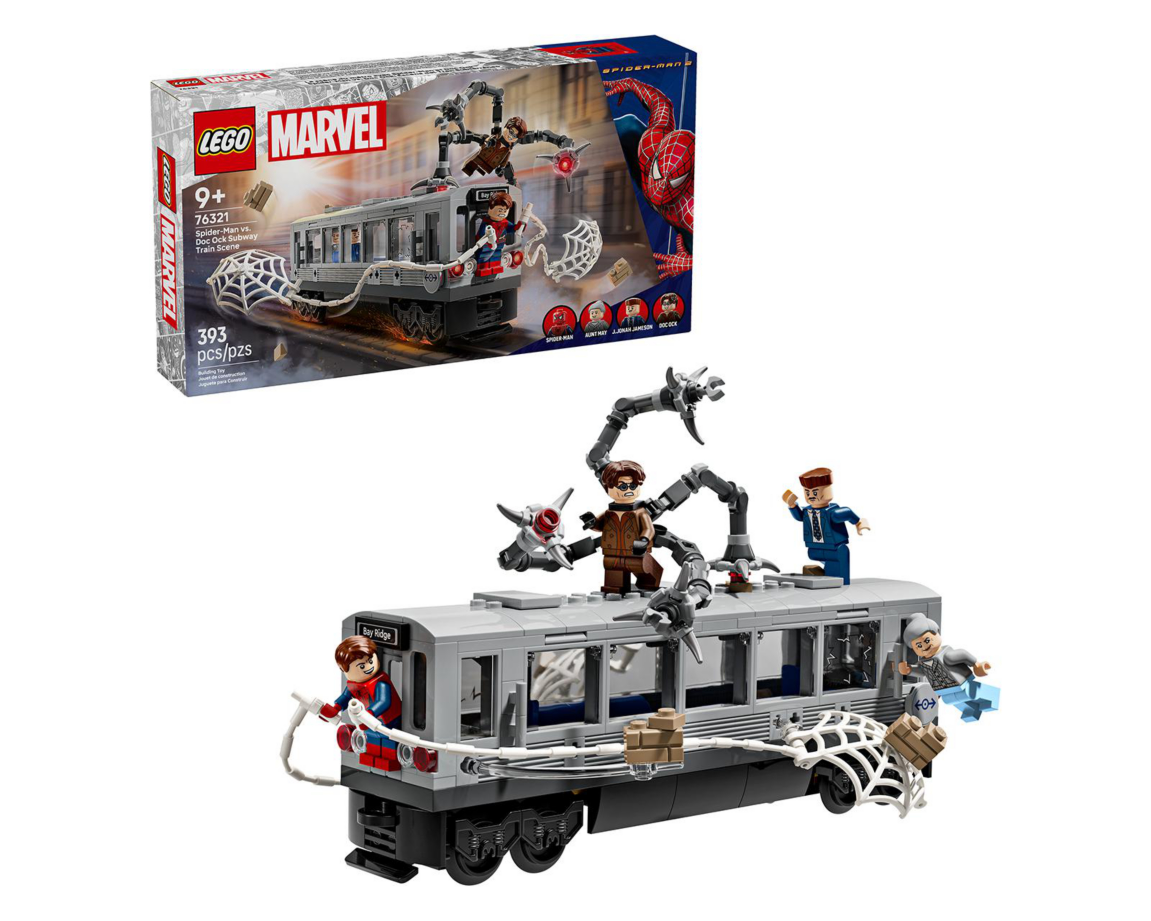 Foto 2 pulgar | LEGO Marvel: Escena del Metro de Spider-Man Contra Doc Ock