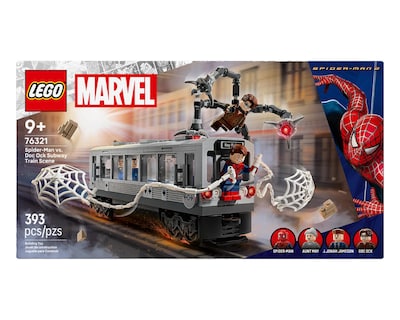Foto 2 | LEGO Marvel: Escena del Metro de Spider-Man Contra Doc Ock