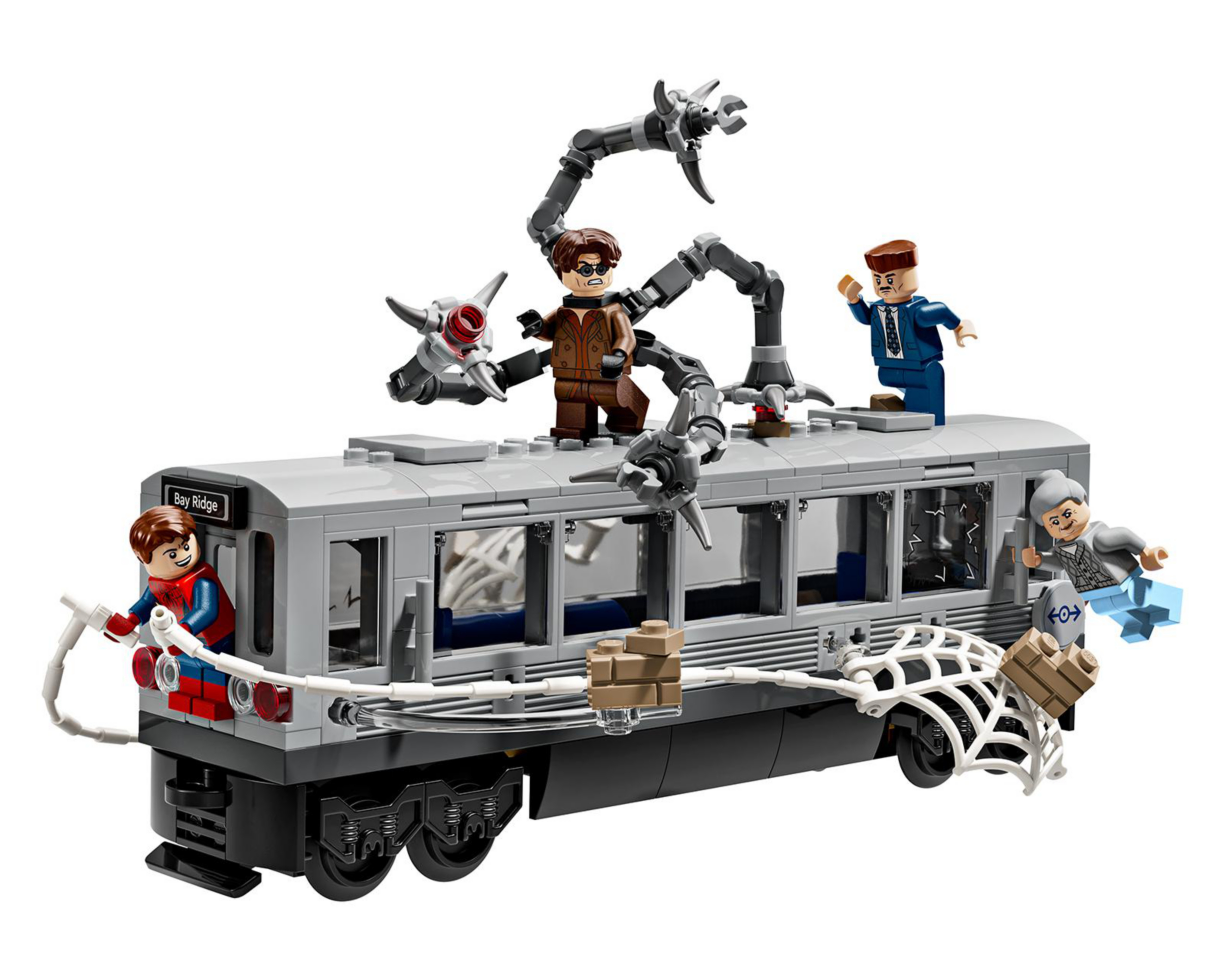 Foto 4 pulgar | LEGO Marvel: Escena del Metro de Spider-Man Contra Doc Ock