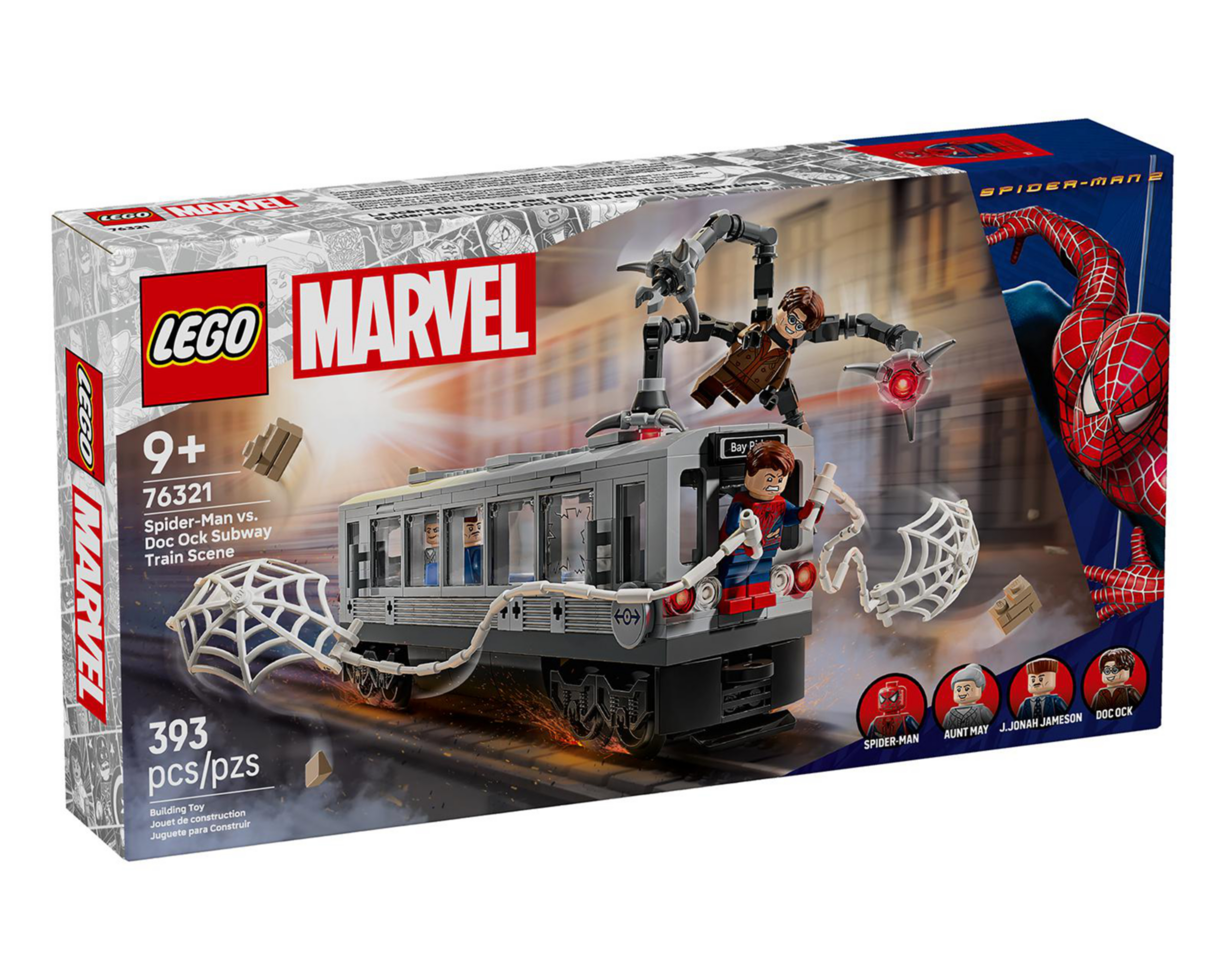 Foto 5 pulgar | LEGO Marvel: Escena del Metro de Spider-Man Contra Doc Ock