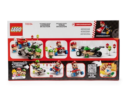 Foto 2 | LEGO Mario Kart: Bebé Mario vs. Bebé Luigi