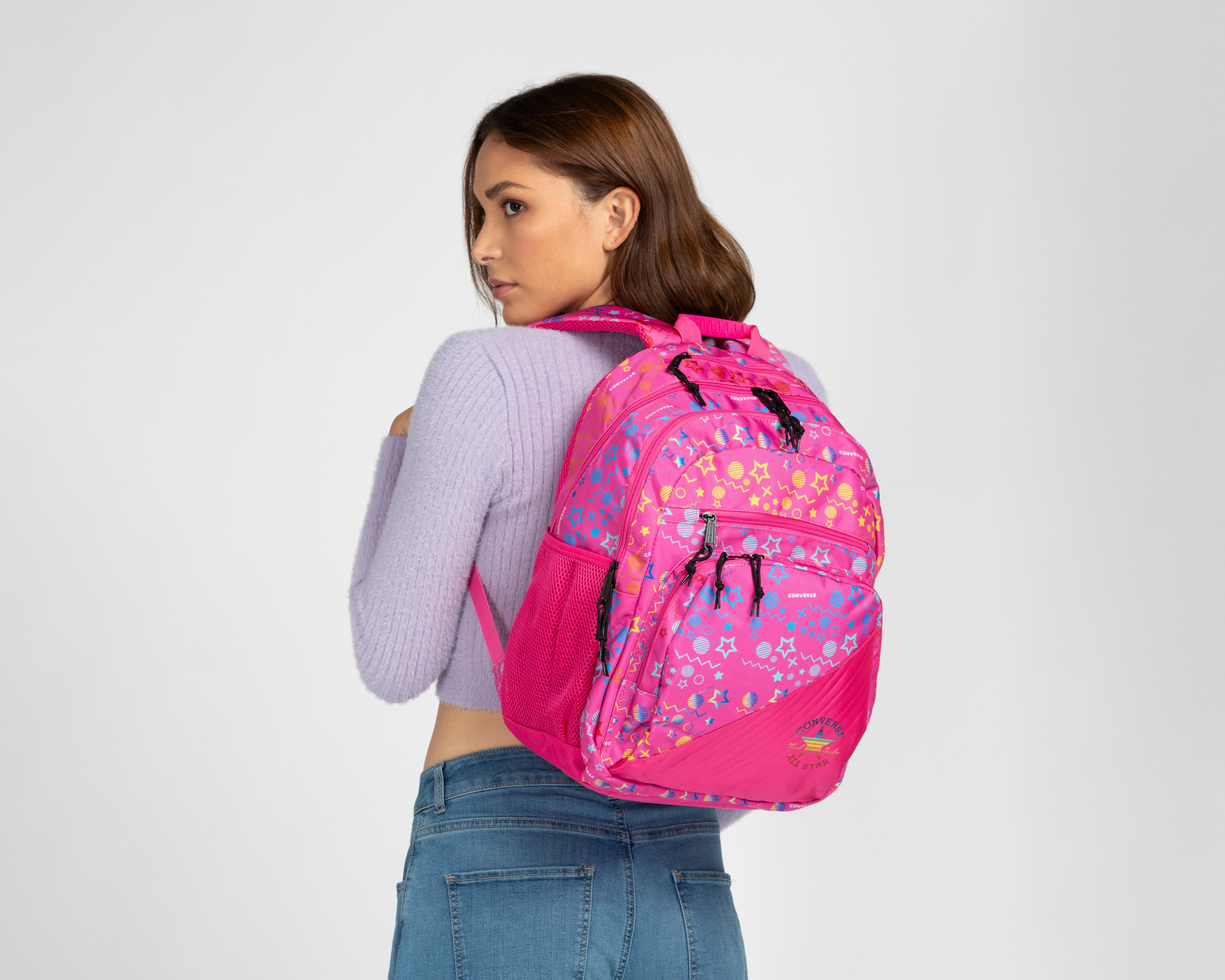 Foto 8 | Mochila Converse Rosa