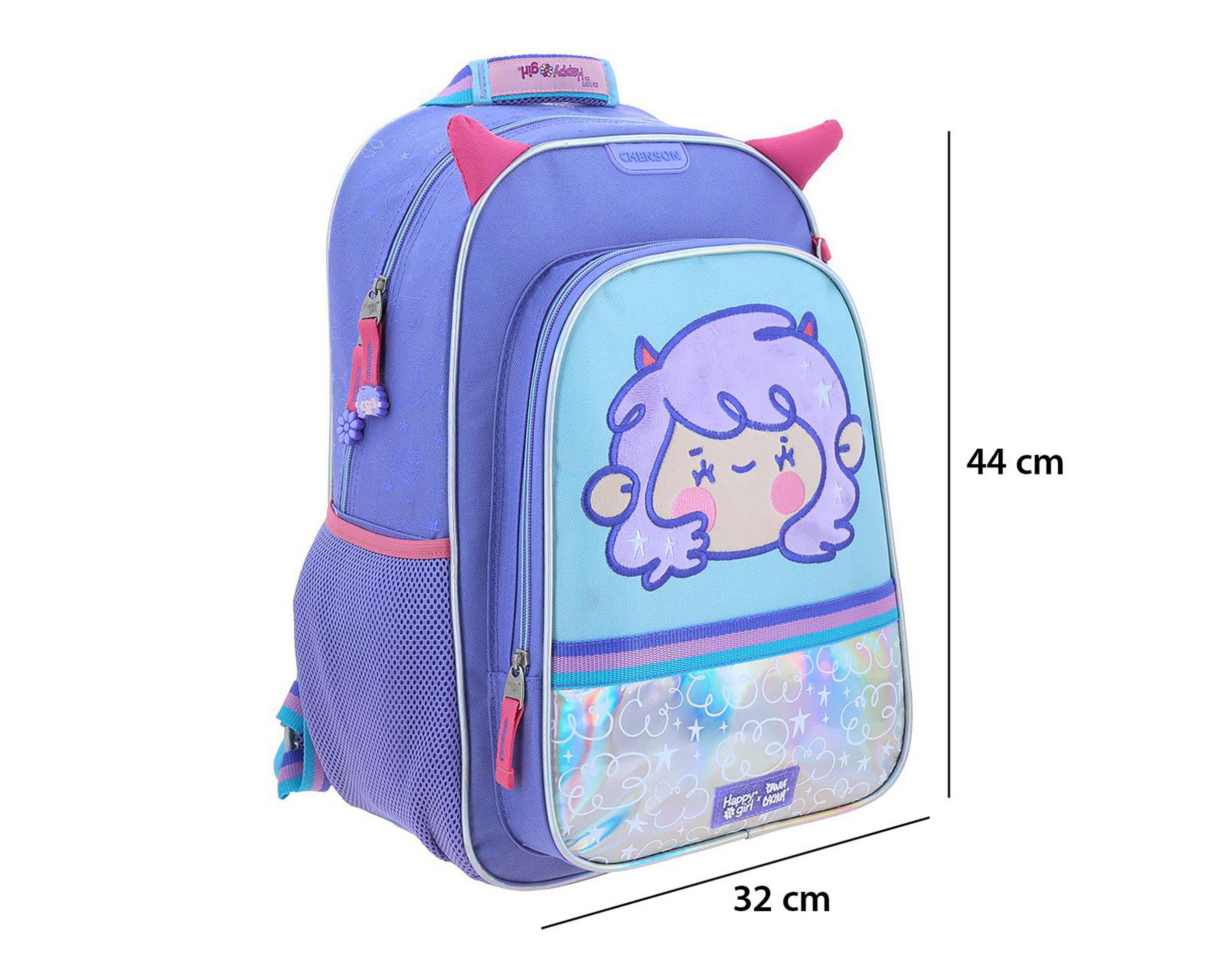 Foto 6 pulgar | Mochila Chenson Happy Girl por Vania Bachur Azul