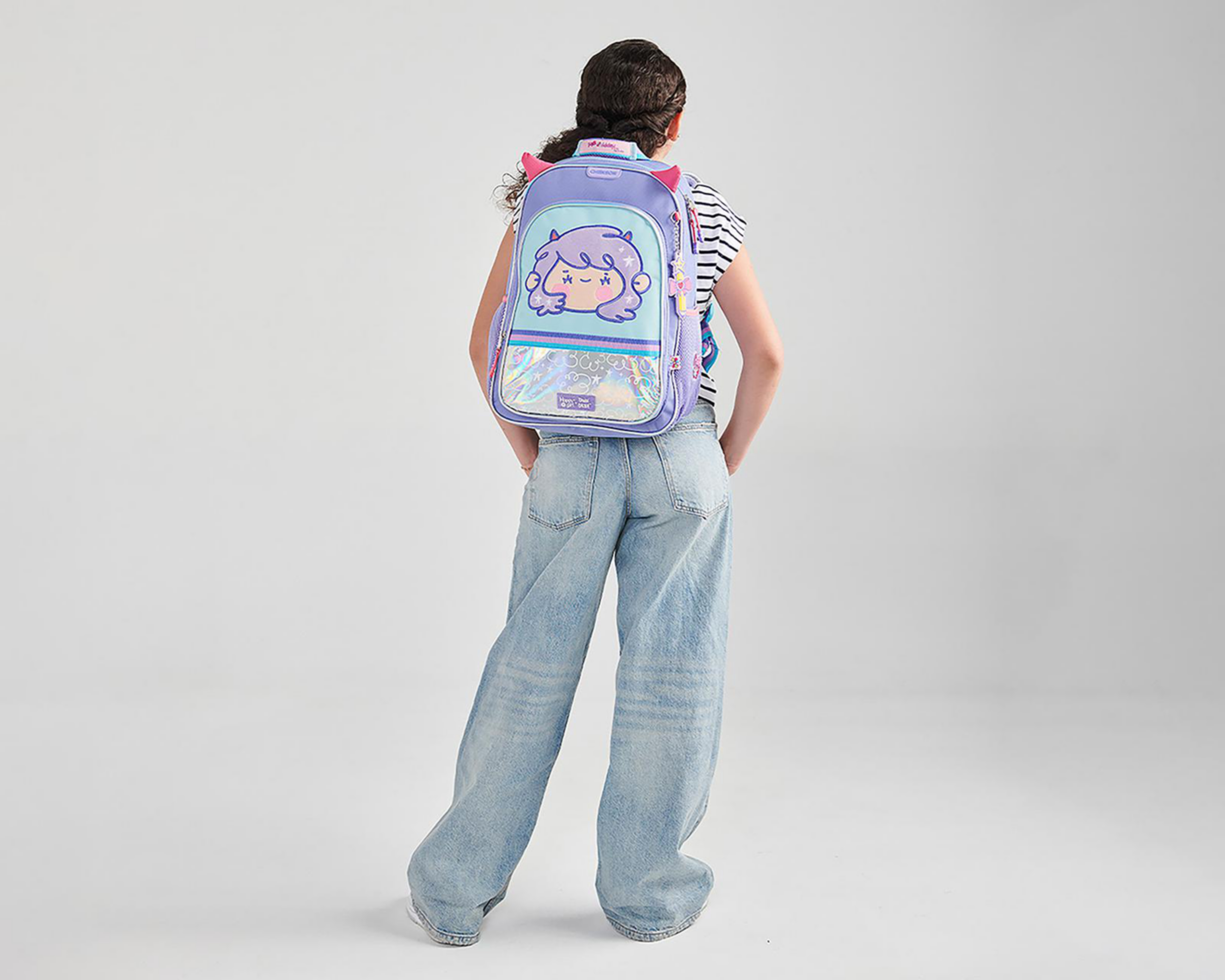 Foto 7 pulgar | Mochila Chenson Happy Girl por Vania Bachur Azul