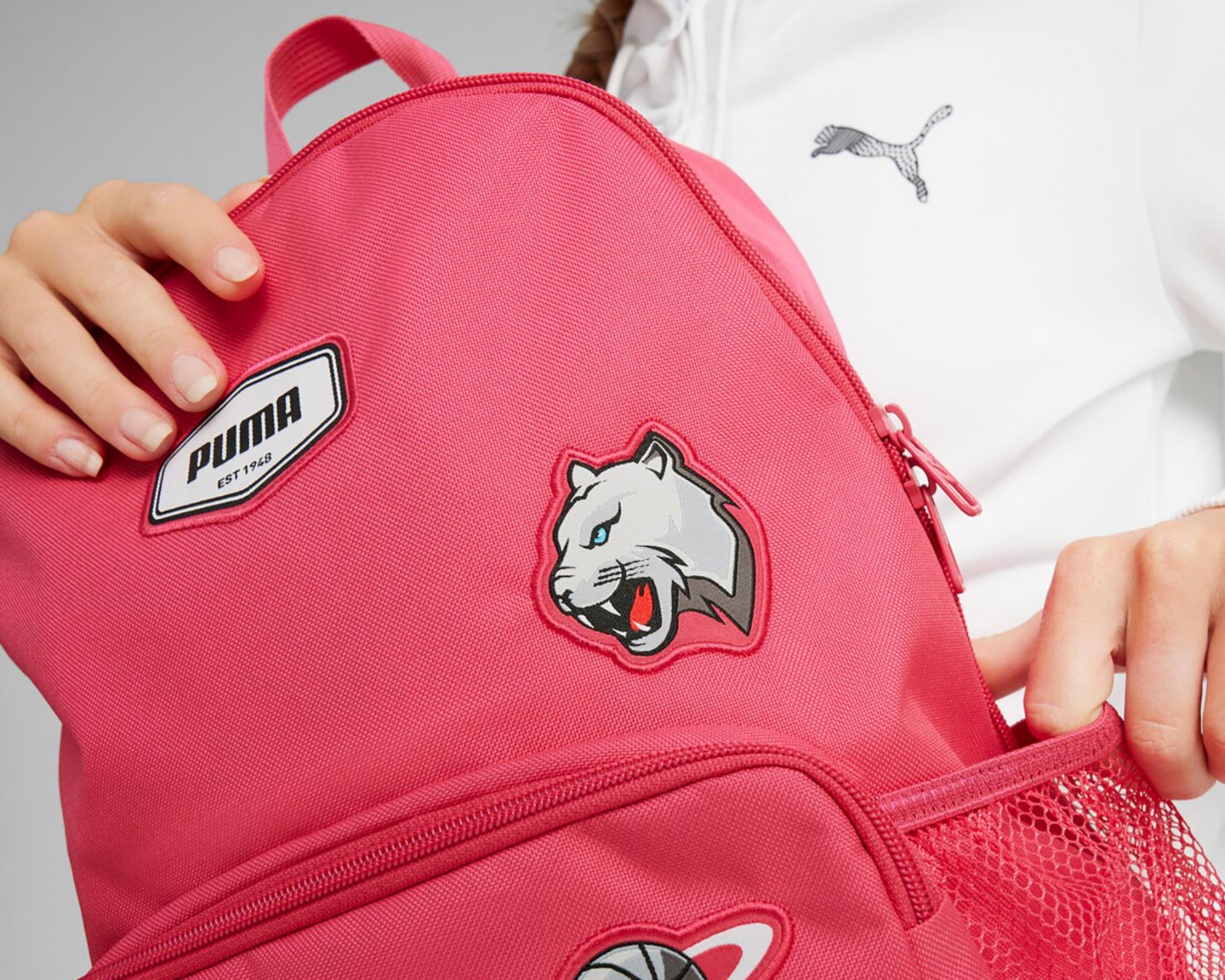 Foto 5 pulgar | Mochila Puma Rosa