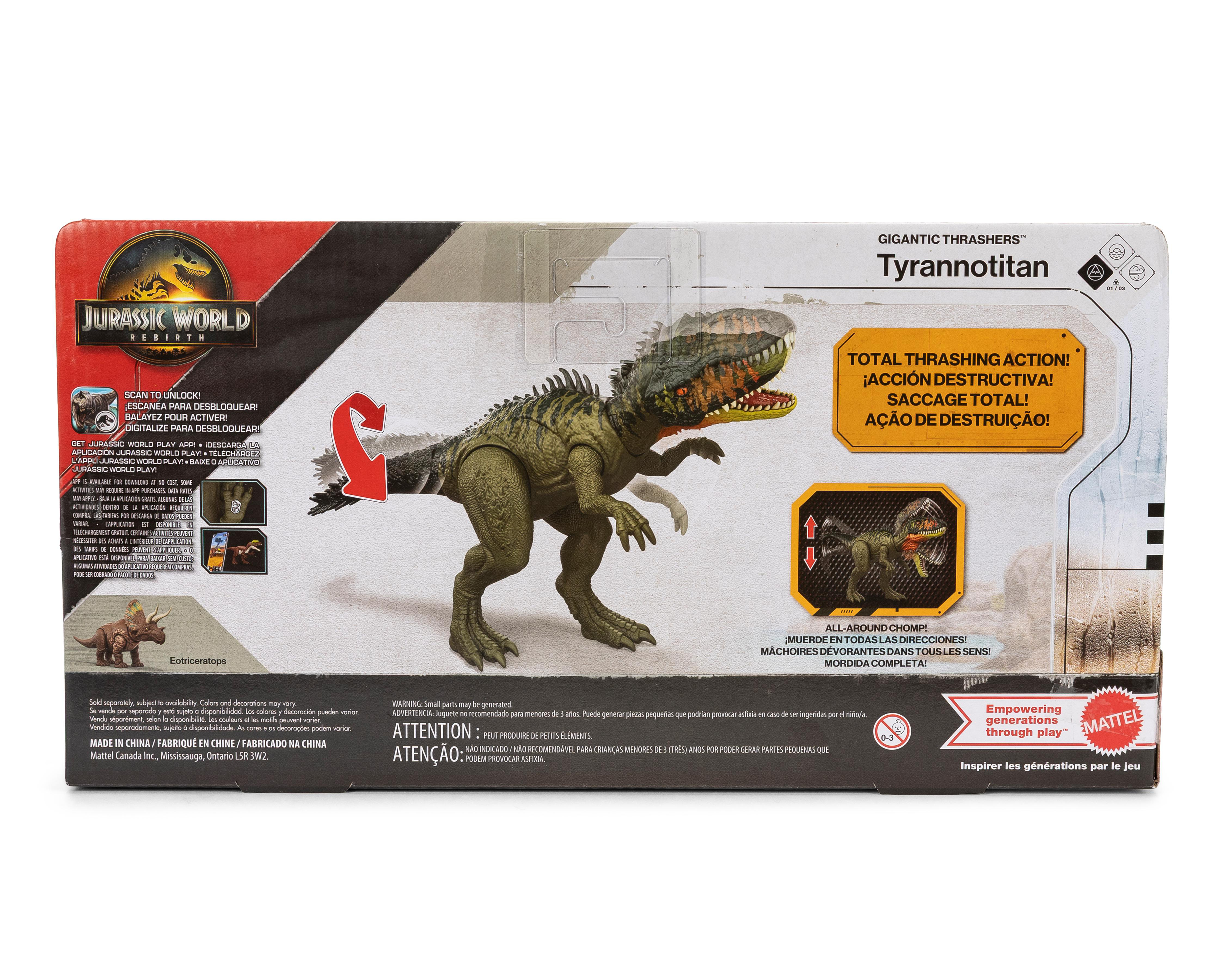 Foto 6 pulgar | Dinosaurio Jurassic World Rebirth Tyrannotitan