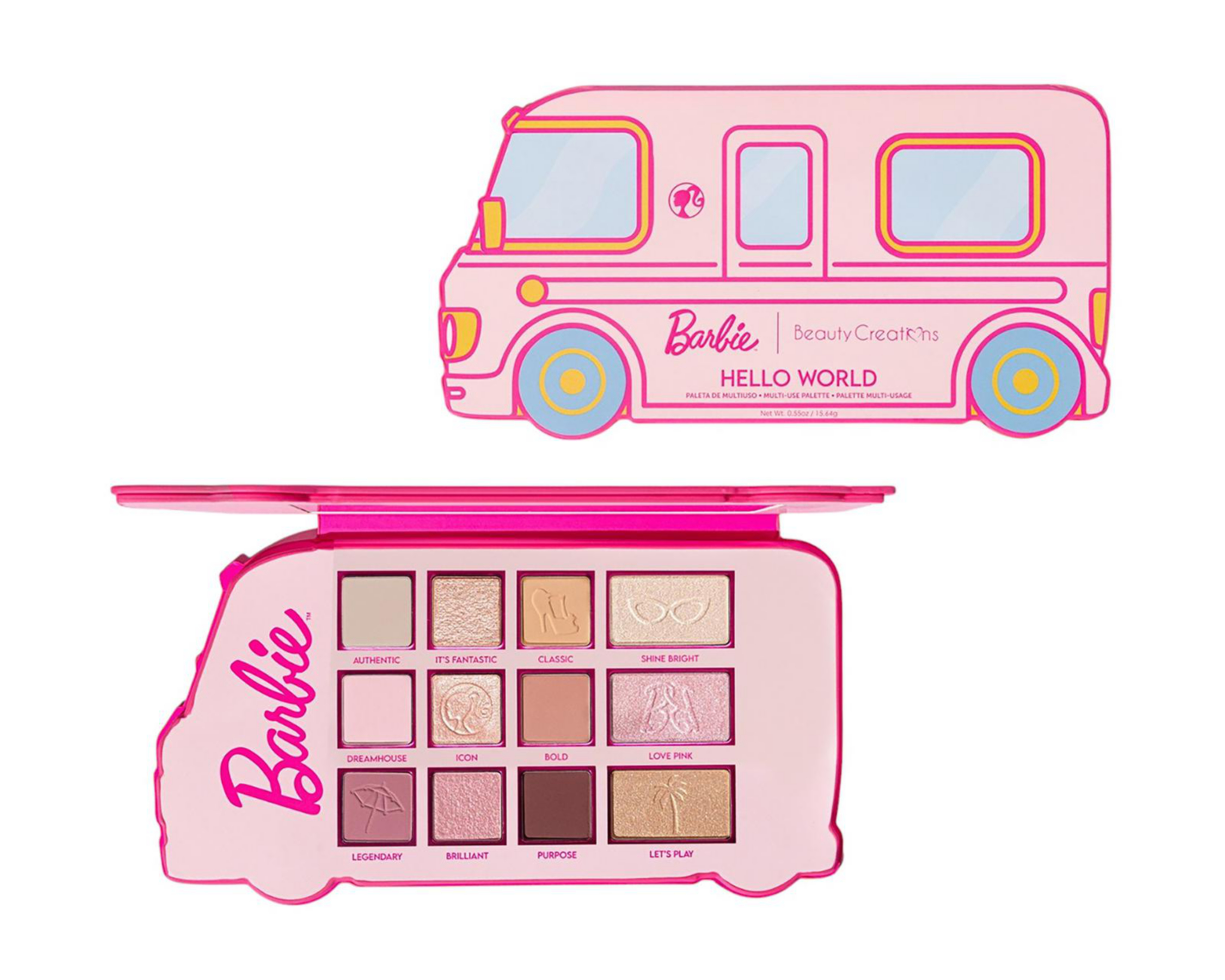 Foto 5 pulgar | Kit de Sombras Barbie Hello World