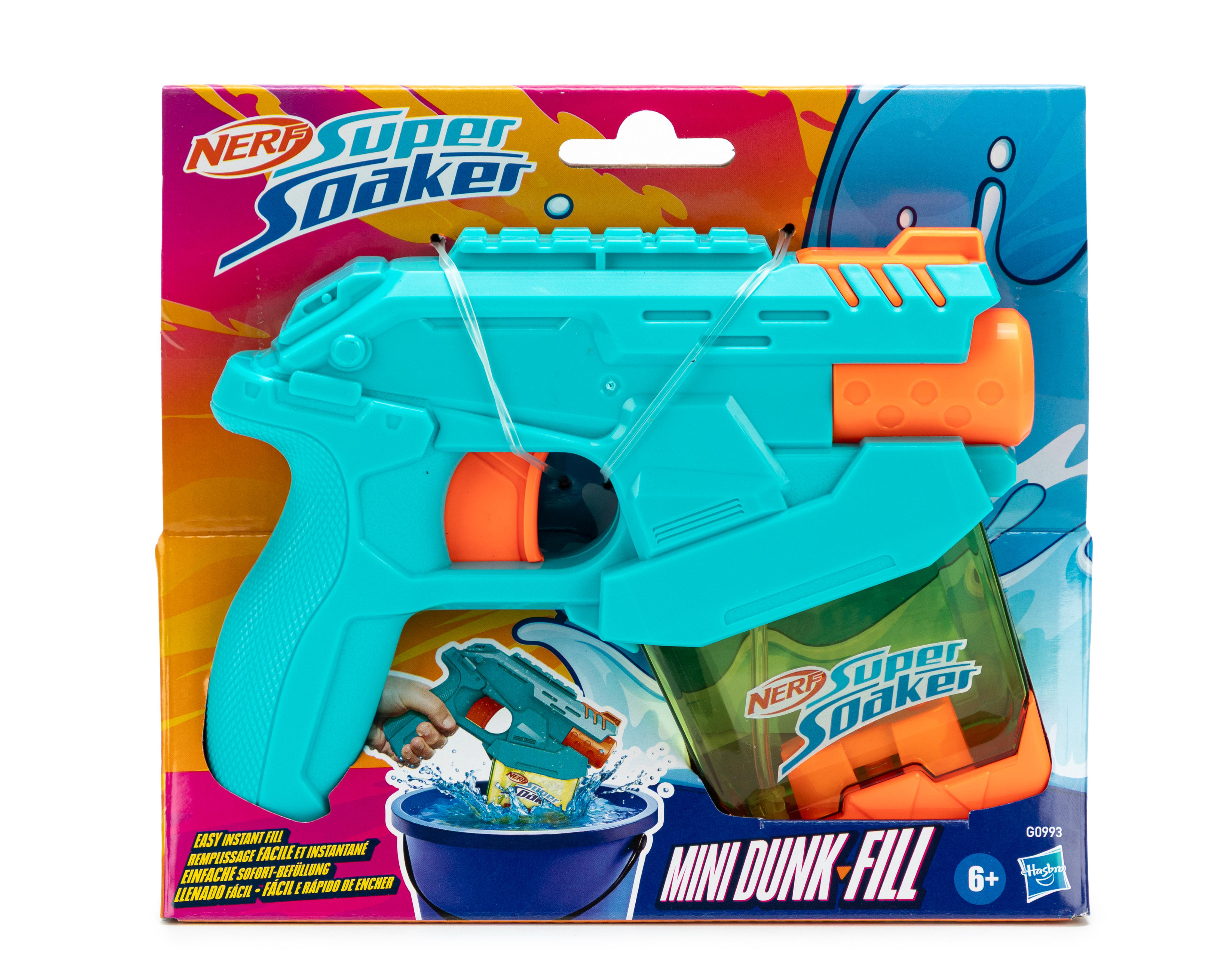 Foto 2 pulgar | Lanzador de Agua Nerf Super Soaker Mini Dunk-Fill