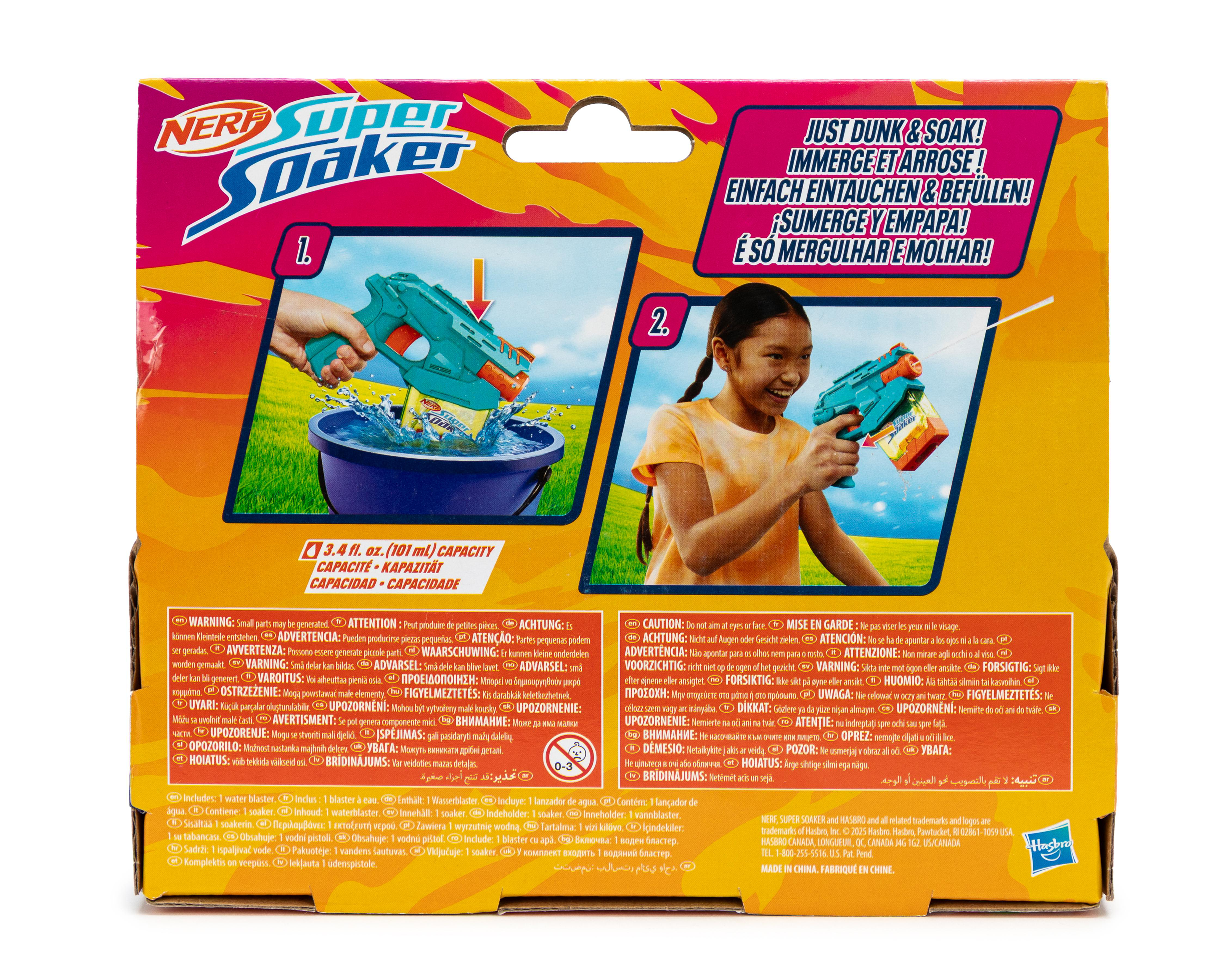 Foto 3 pulgar | Lanzador de Agua Nerf Super Soaker Mini Dunk-Fill