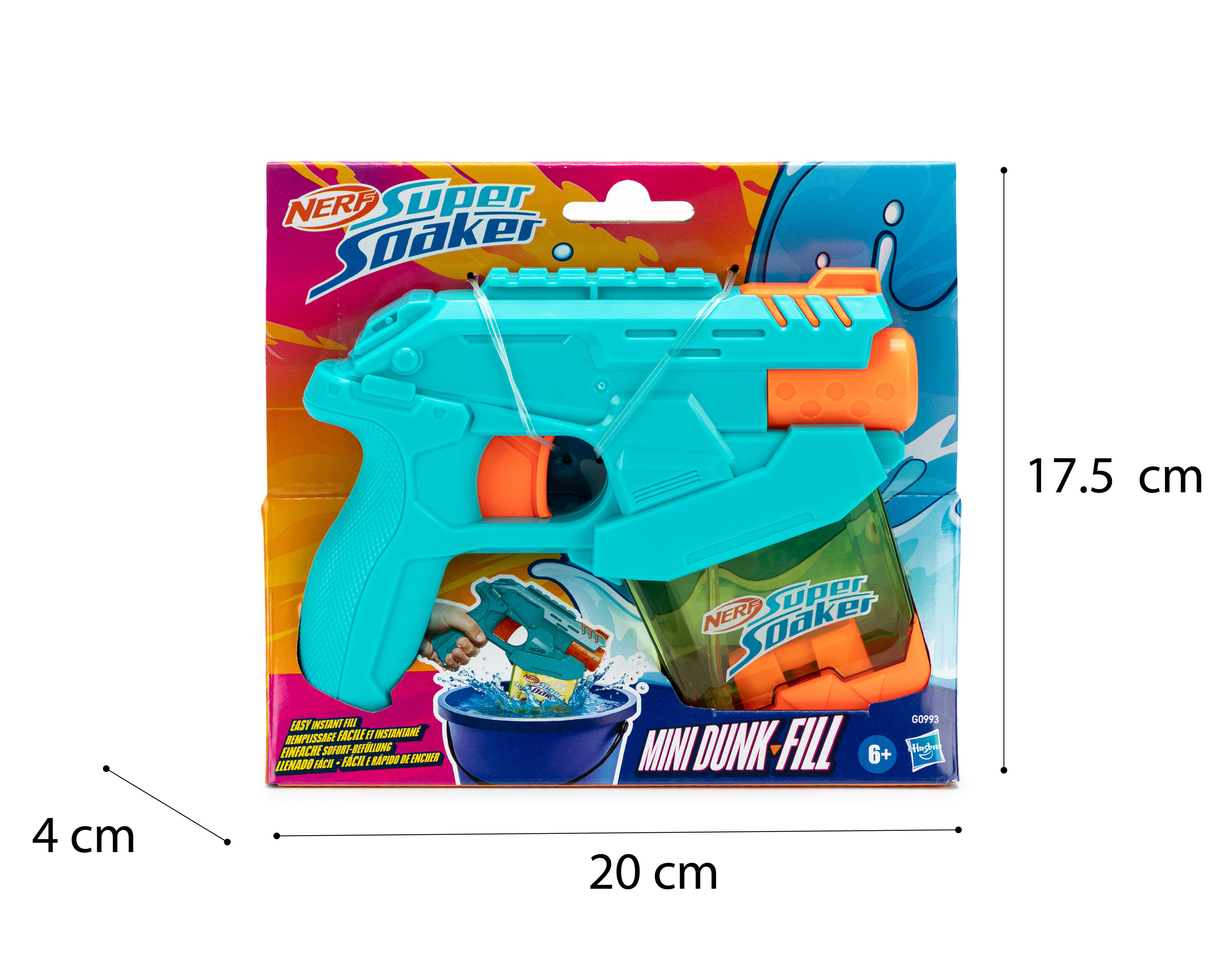 Foto 5 pulgar | Lanzador de Agua Nerf Super Soaker Mini Dunk-Fill