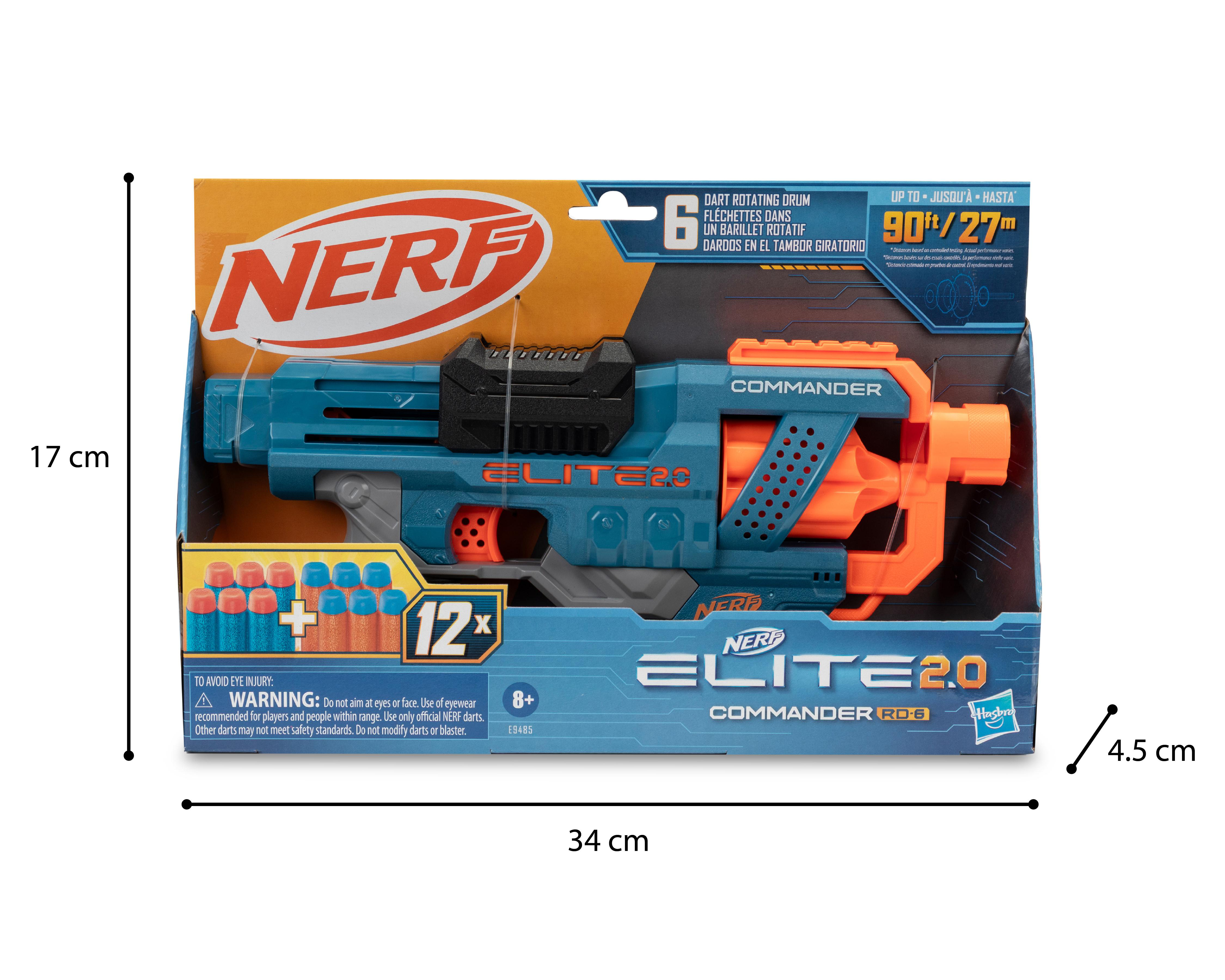 Foto 8 pulgar | Lanzadardos Nerf Elite 2.0 Commander RD-6
