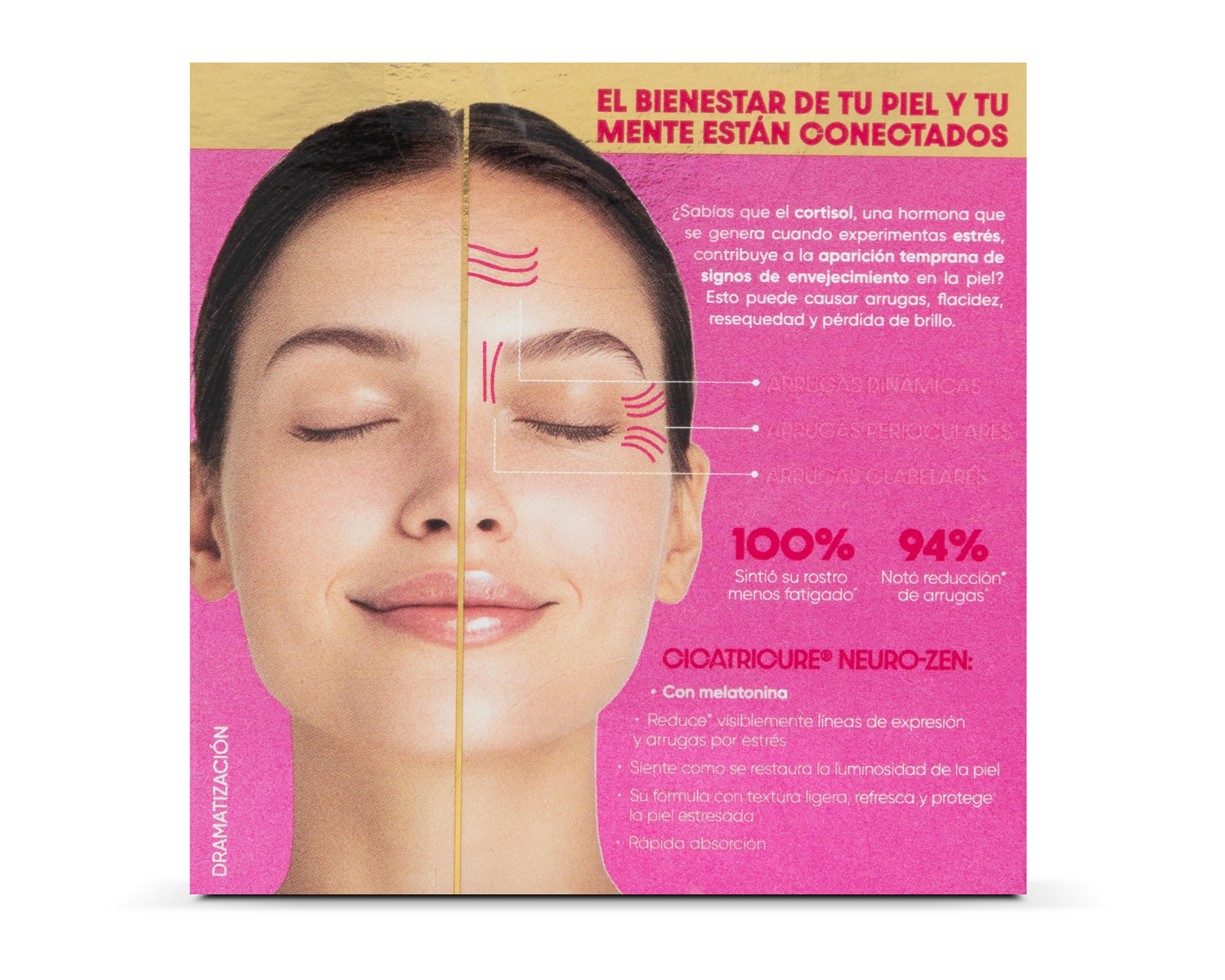 Foto 3 pulgar | Crema Facial con Melatonina Cicatricure Neuro-Zen 50 g