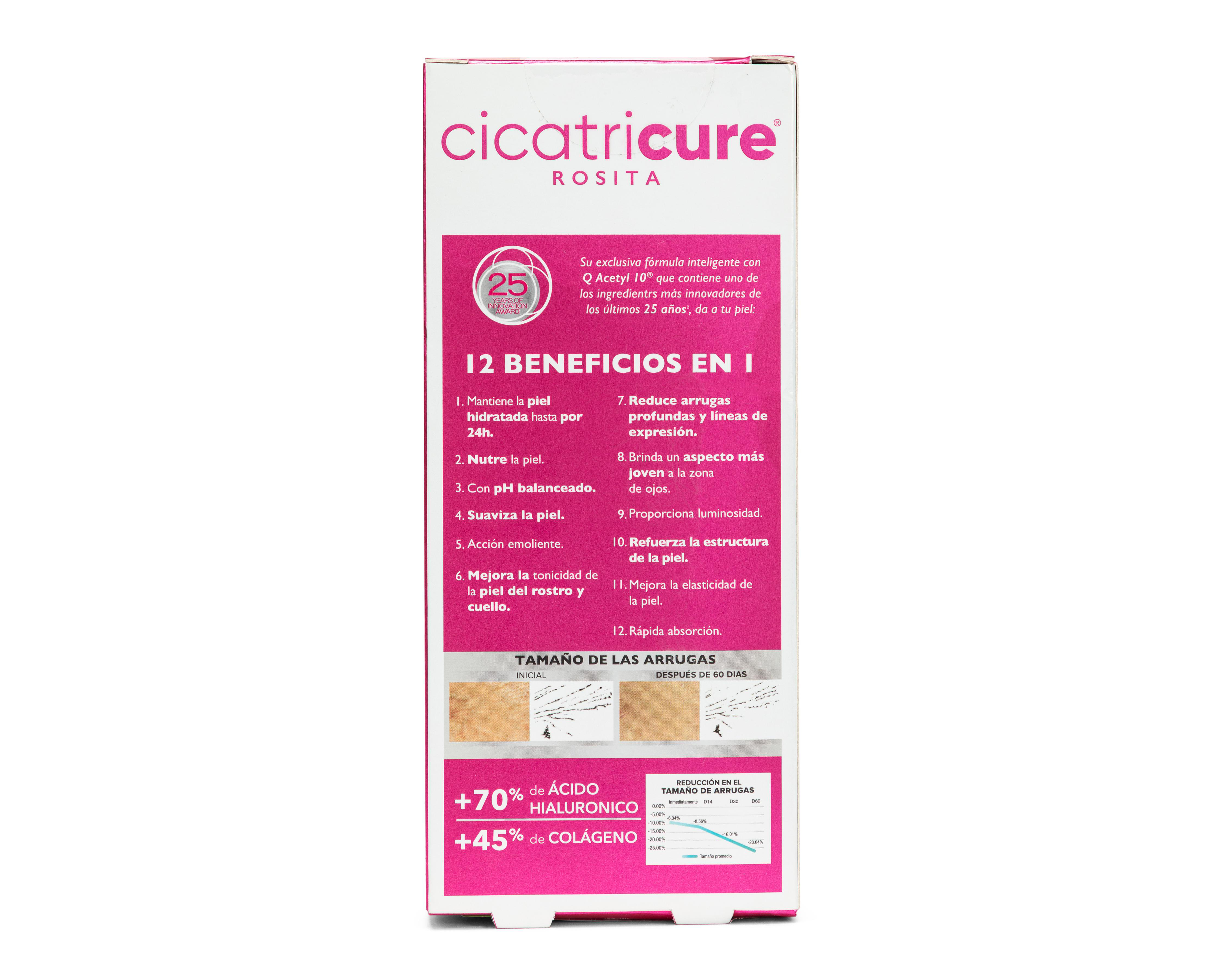 Foto 2 | Crema Facial Antiarrugas Cicatricure Rosita 10X más Péptidos 60 g