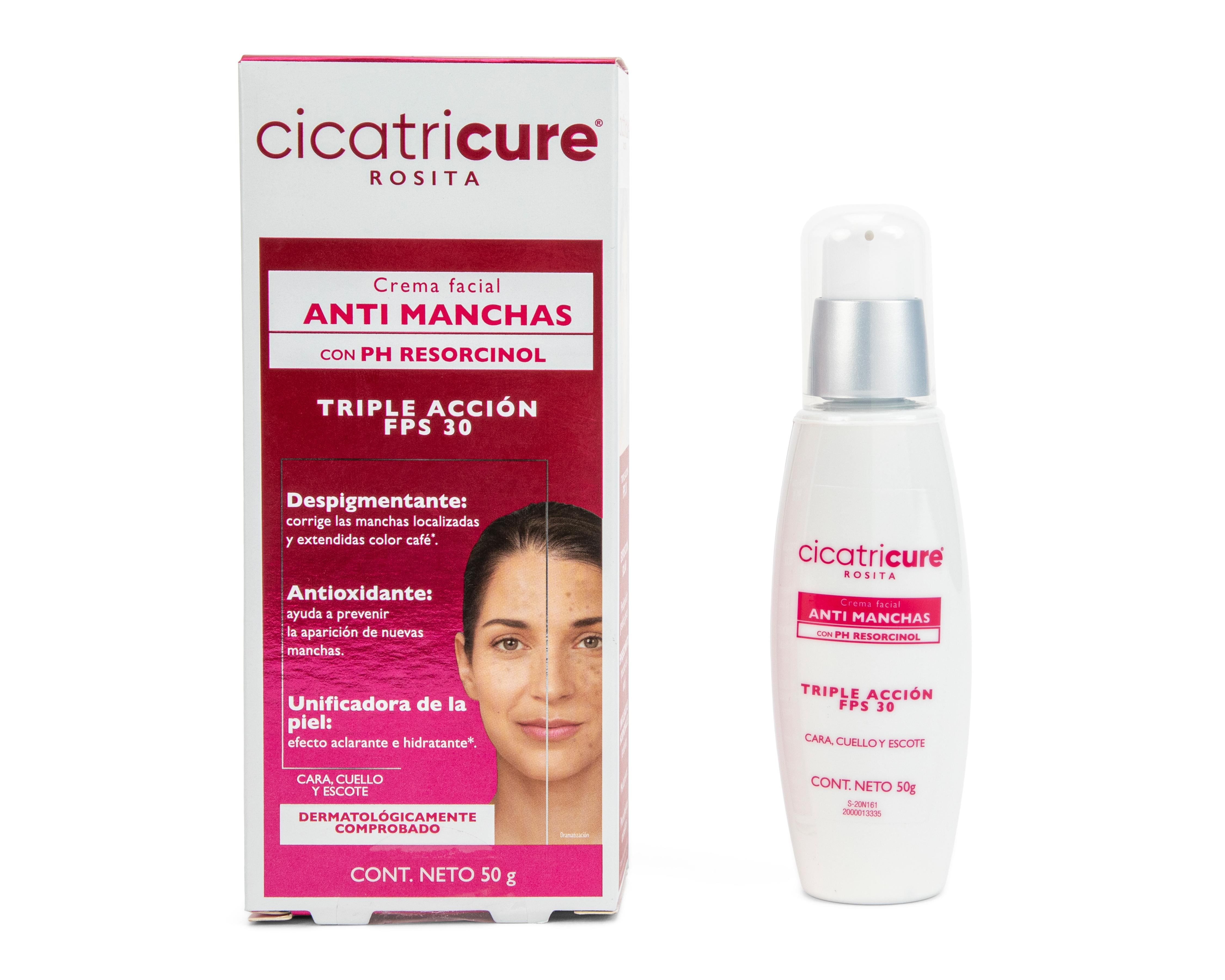 Foto 4 pulgar | Crema Facial Antimanchas Cicatricure con PH Resorcinol y FPS 30 50 g
