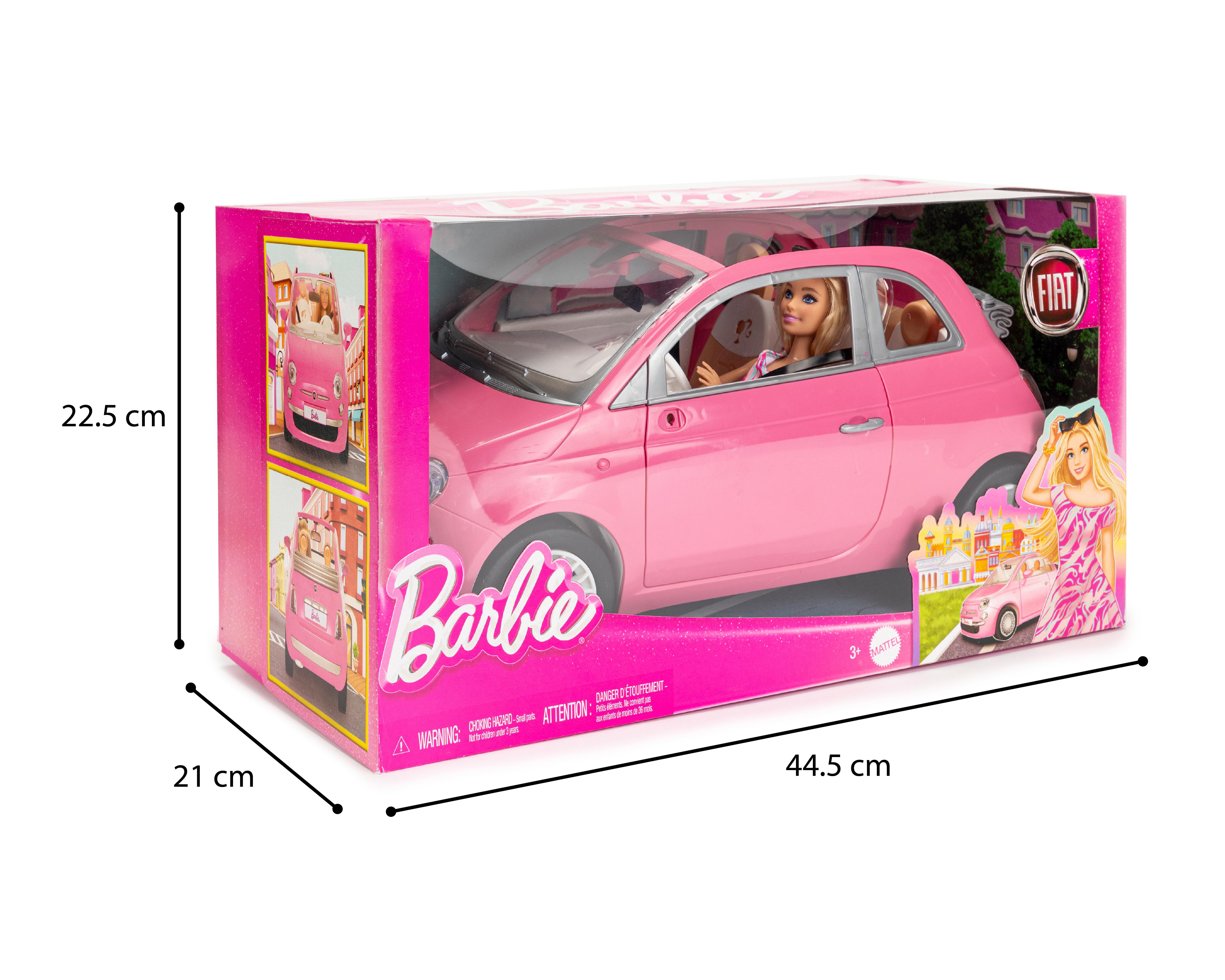 Foto 4 pulgar | Carro Fiat Barbie con Muñeca