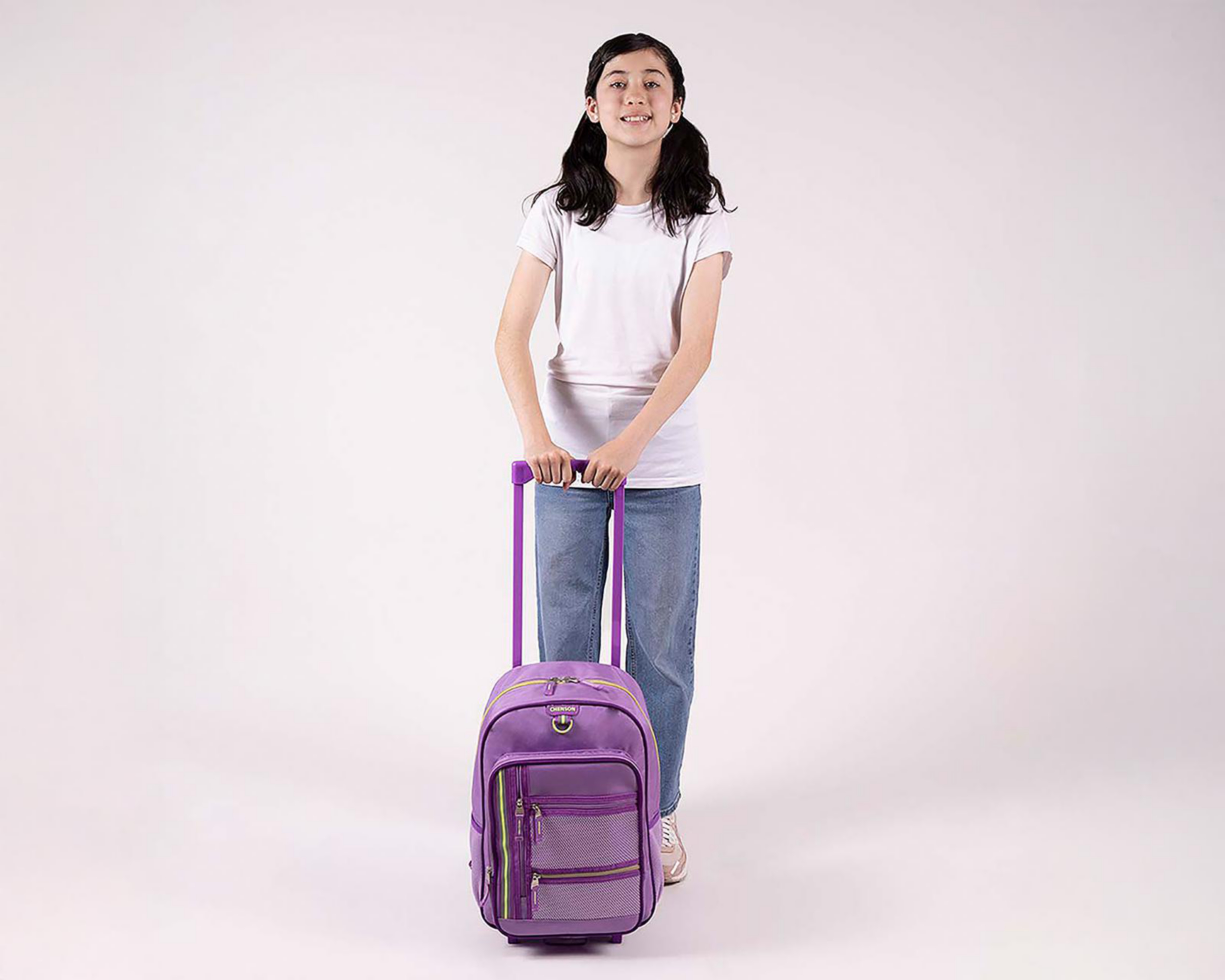 Foto 10 pulgar | Mochila con Ruedas Chenson Morada