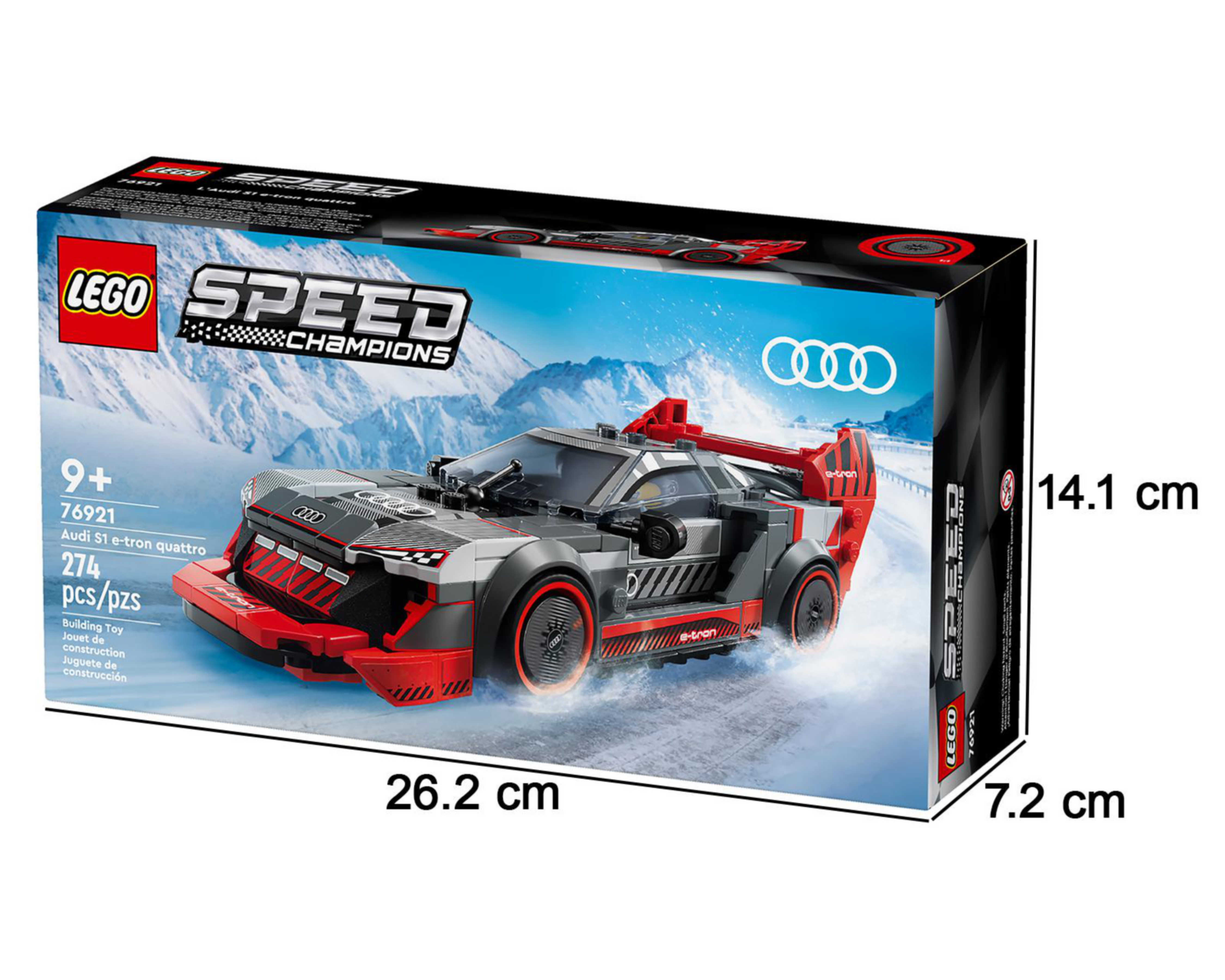 Foto 5 | LEGO Speed Champions: Coche de Carreras Audi S1 e-tron quattro