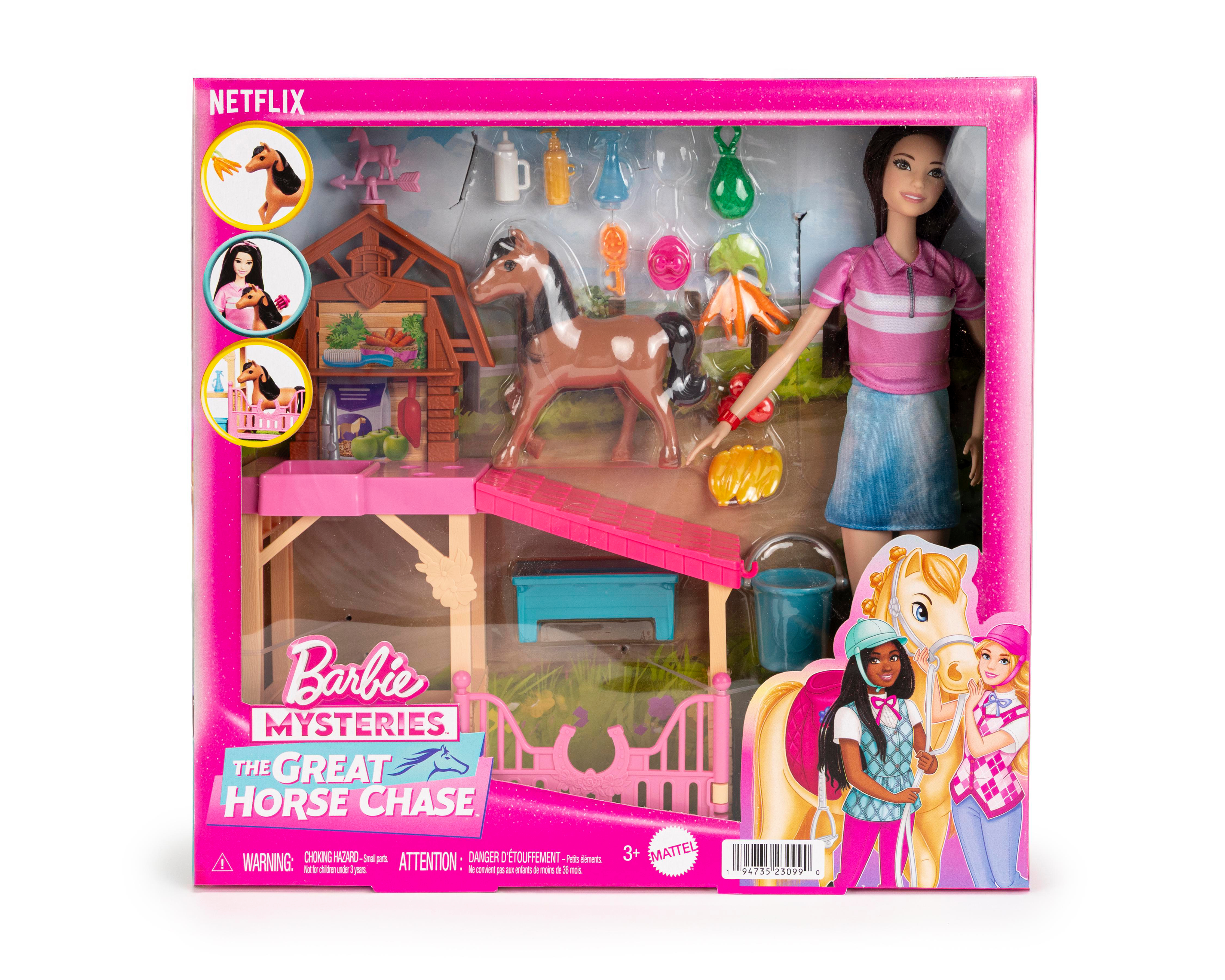 Foto 1 | Muñeca Detective Barbie la Gran Carrera de Caballos