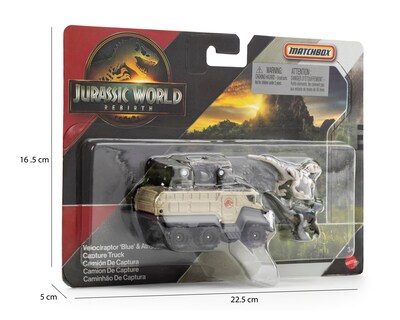 Foto 3 | Camión de Captura Jurassic World Rebirth Match Box